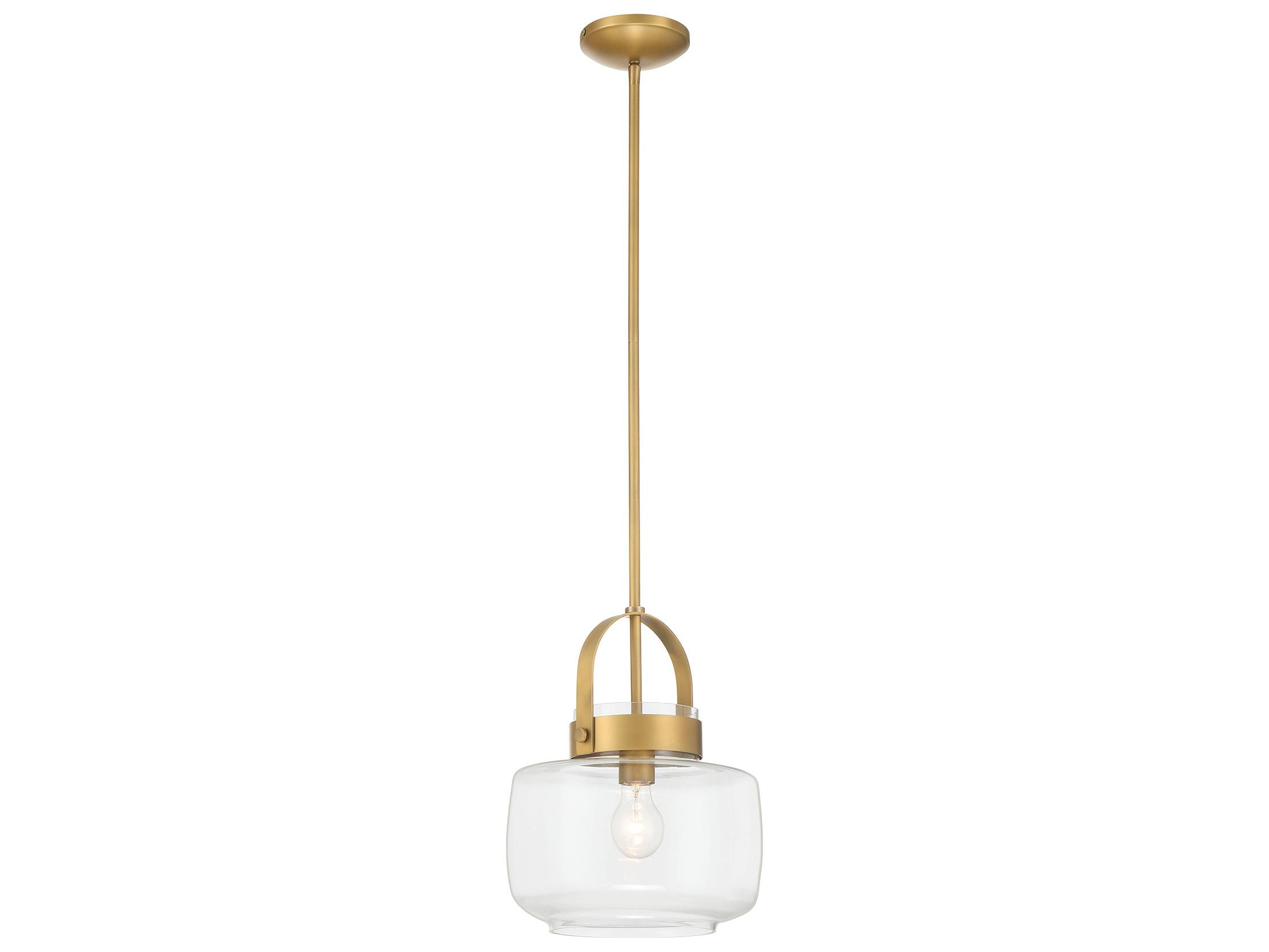 Minka Lavery Wickglow 1-Light Legacy Brass Lantern Mini Pendant