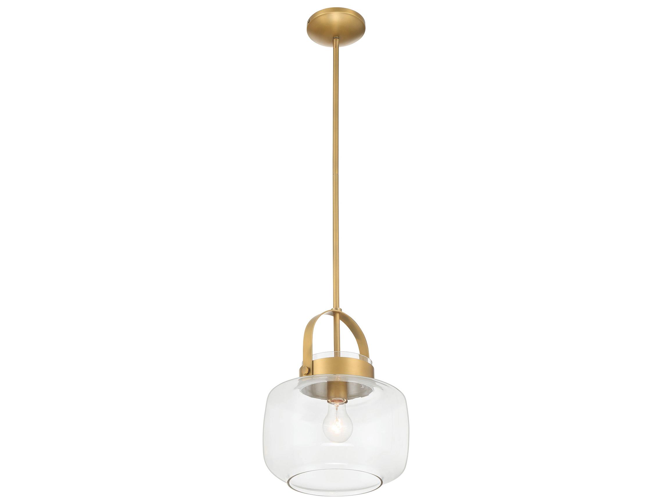 Minka Lavery Wickglow 1-Light Legacy Brass Lantern Mini Pendant