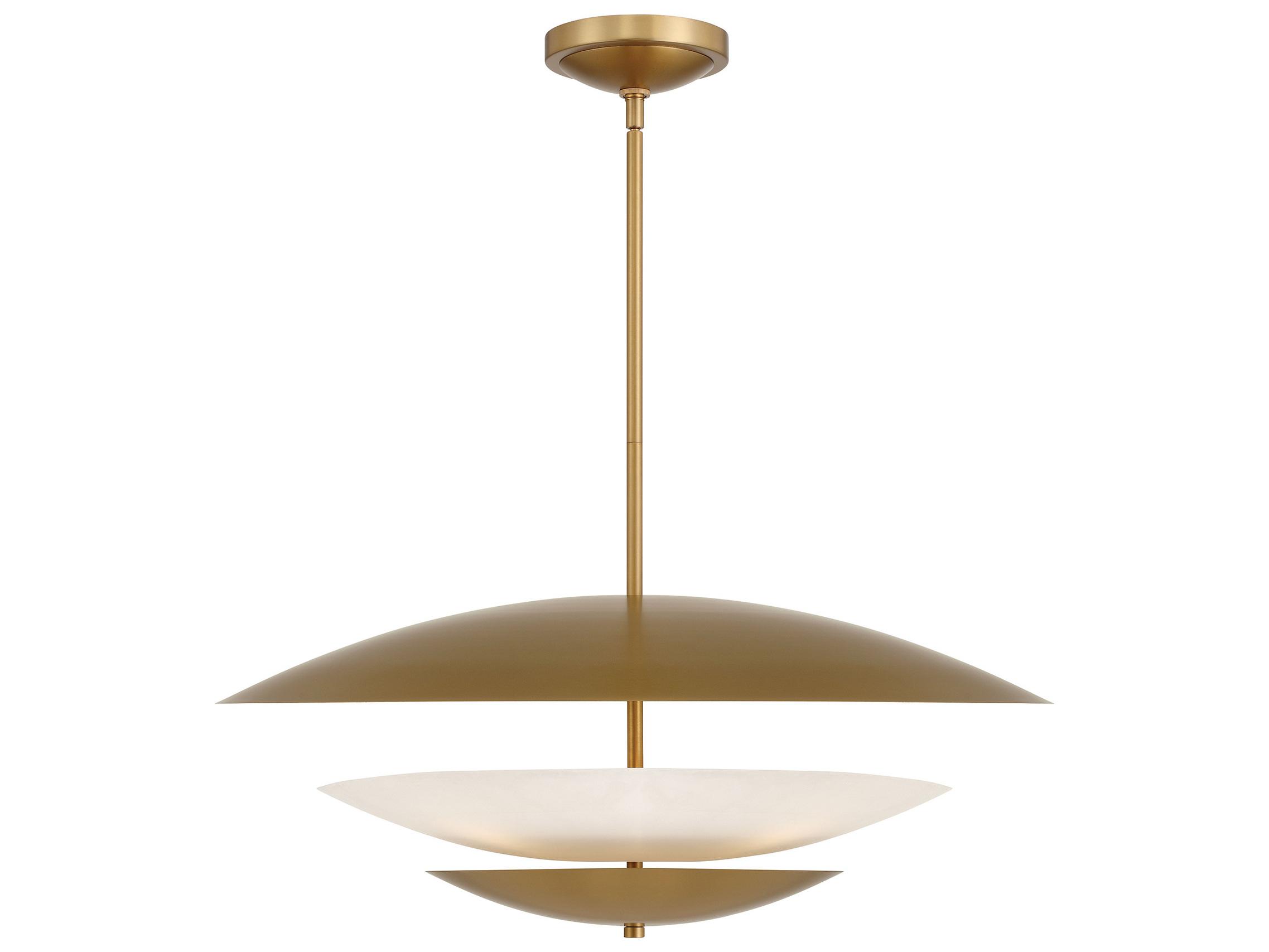 Minka Lavery Solara 5-Light Legacy Brass Bowl Tiered Pendant