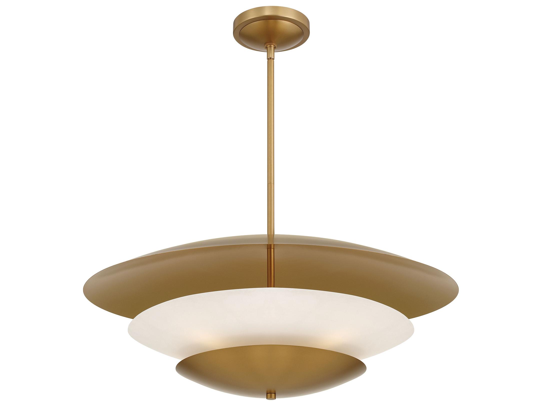 Minka Lavery Solara 5-Light Legacy Brass Bowl Tiered Pendant