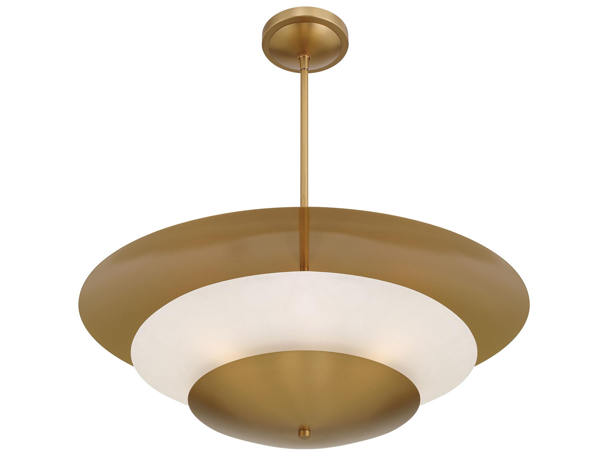 Minka Lavery Solara 5-Light Legacy Brass Bowl Tiered Pendant