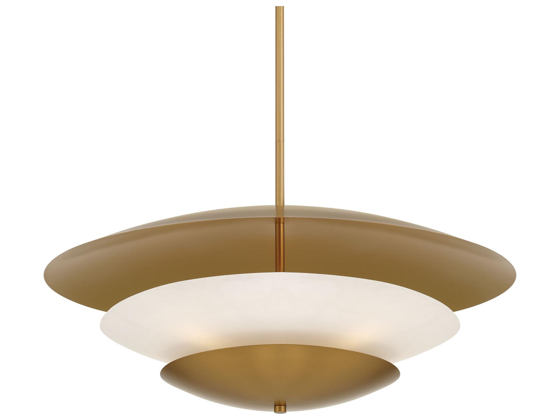 Minka Lavery Solara 5-Light Legacy Brass Bowl Tiered Pendant