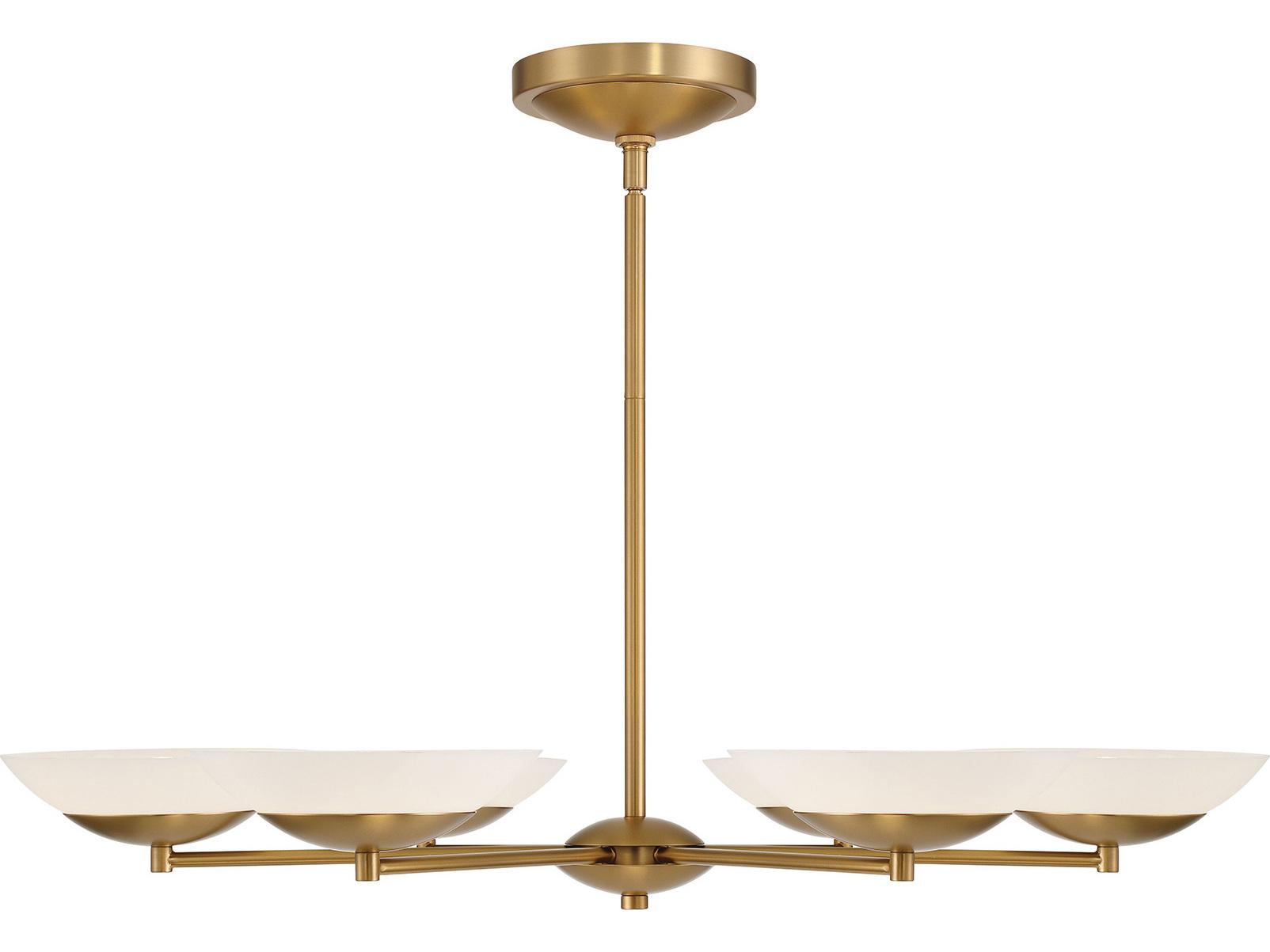 Minka Lavery Solara 6-Light Legacy Brass Bowl Chandelier