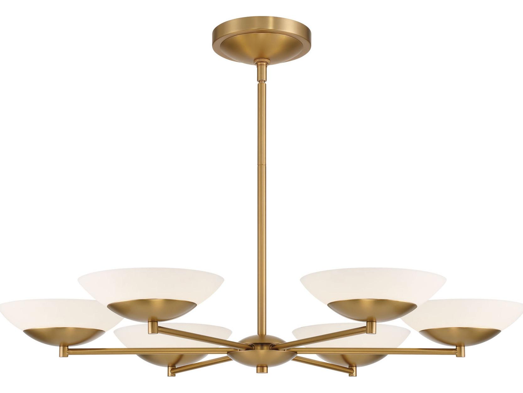 Minka Lavery Solara 6-Light Legacy Brass Bowl Chandelier