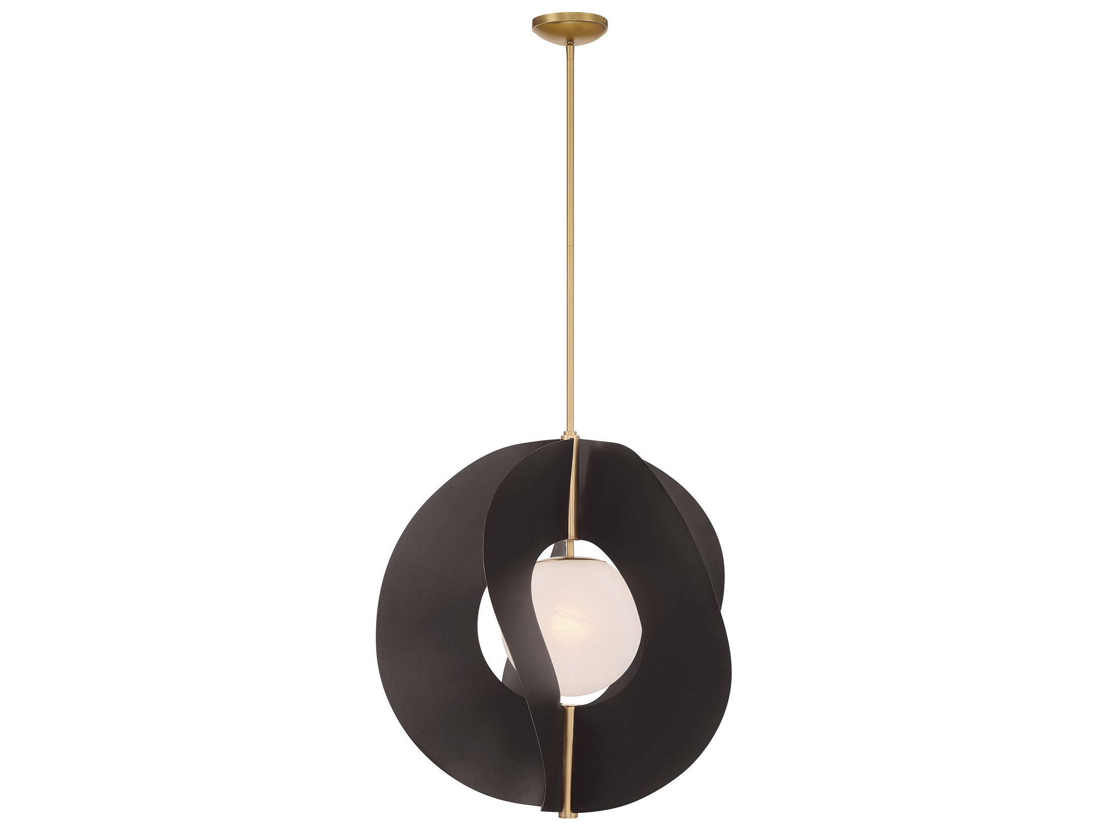 Minka Lavery Gloria 1-Light Legacy Brass Dark Bronze Pendant