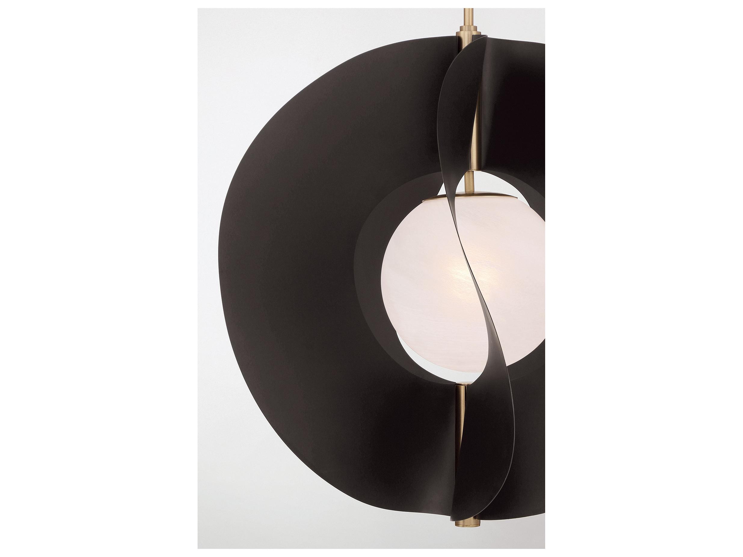 Minka Lavery Gloria 1-Light Legacy Brass Dark Bronze Pendant