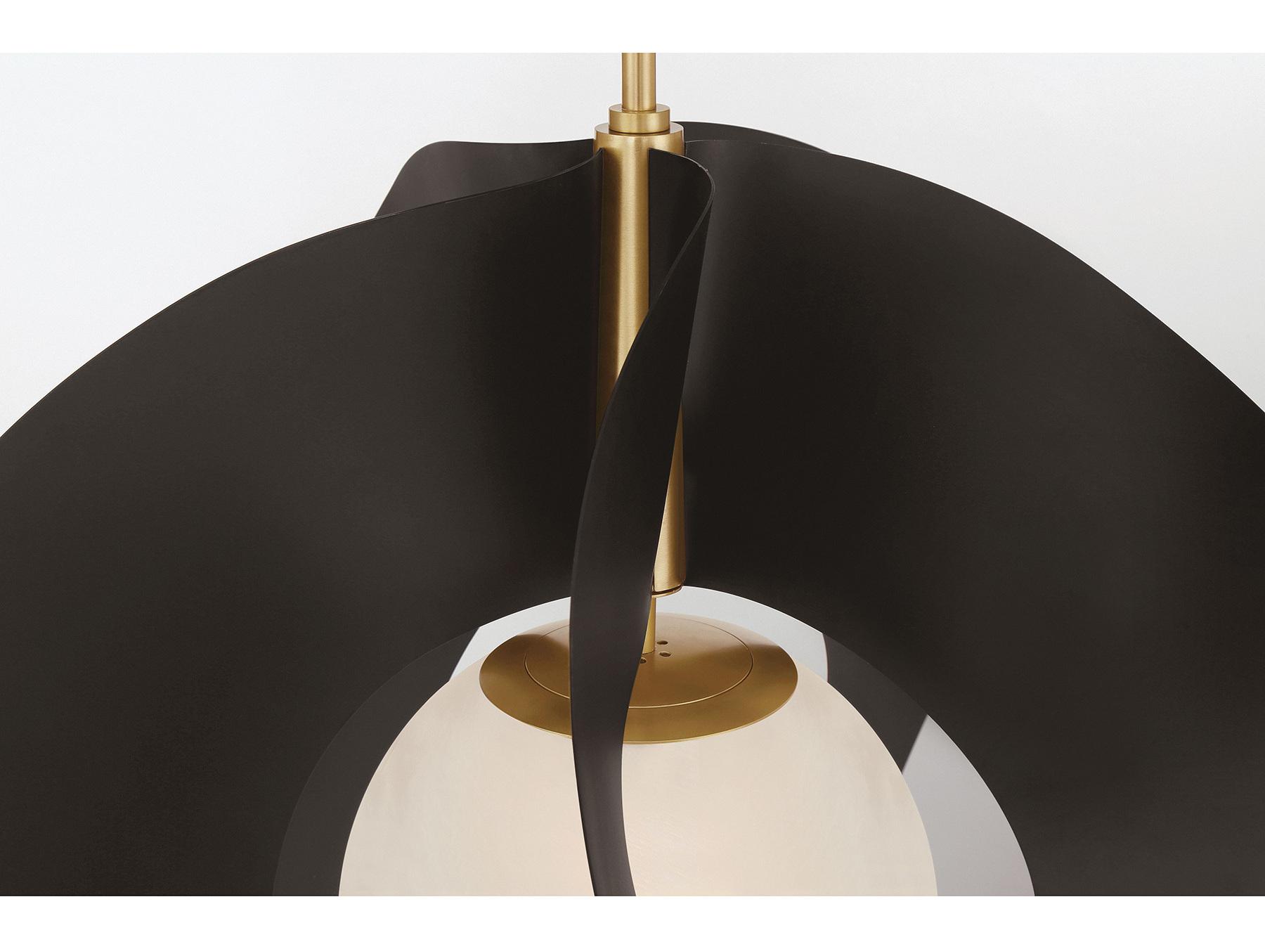 Minka Lavery Gloria 1-Light Legacy Brass Dark Bronze Pendant