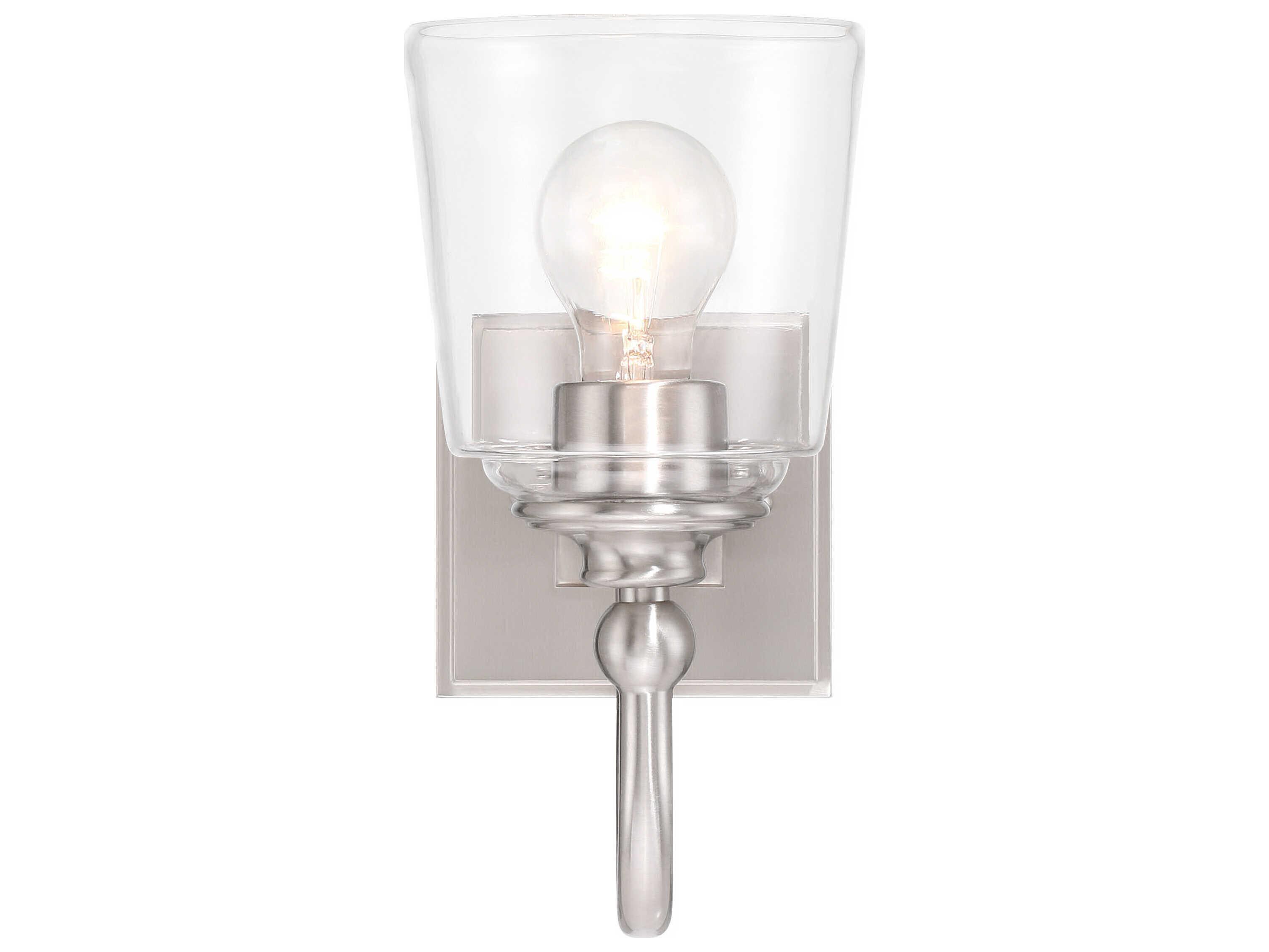 Minka Lavery Antonia 1-Light Brushed Nickel Wall Sconce