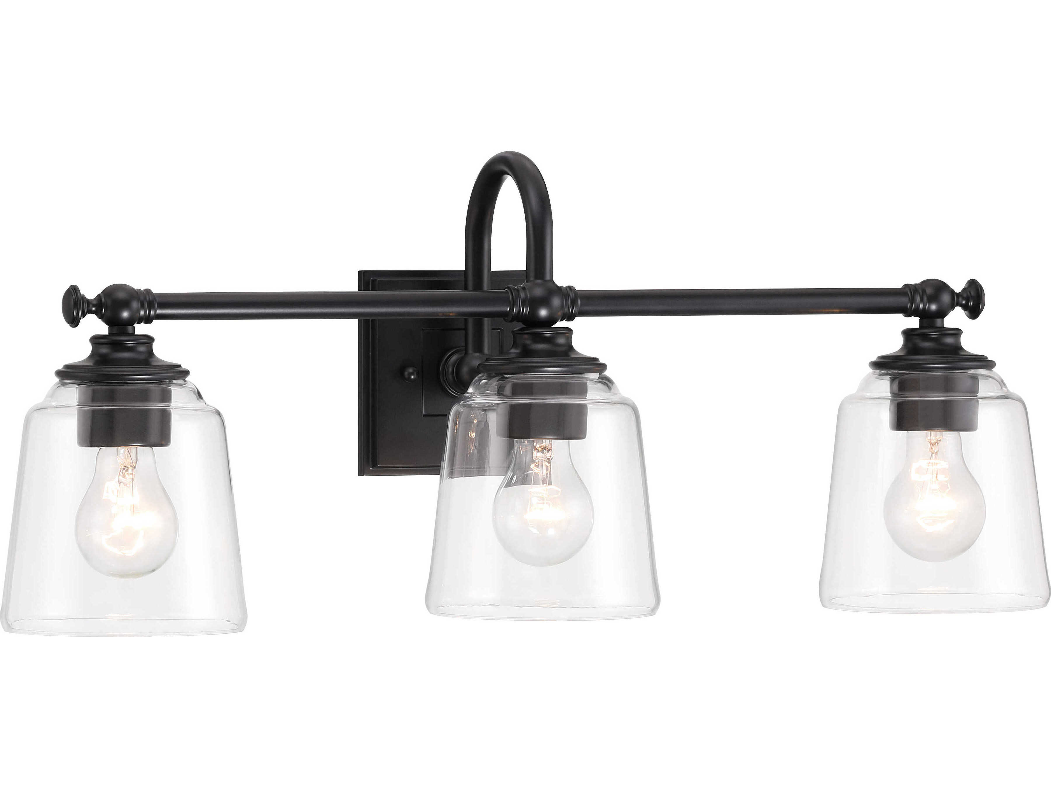 Minka Lavery Antonia 3-Light Coal Black Vanity Light