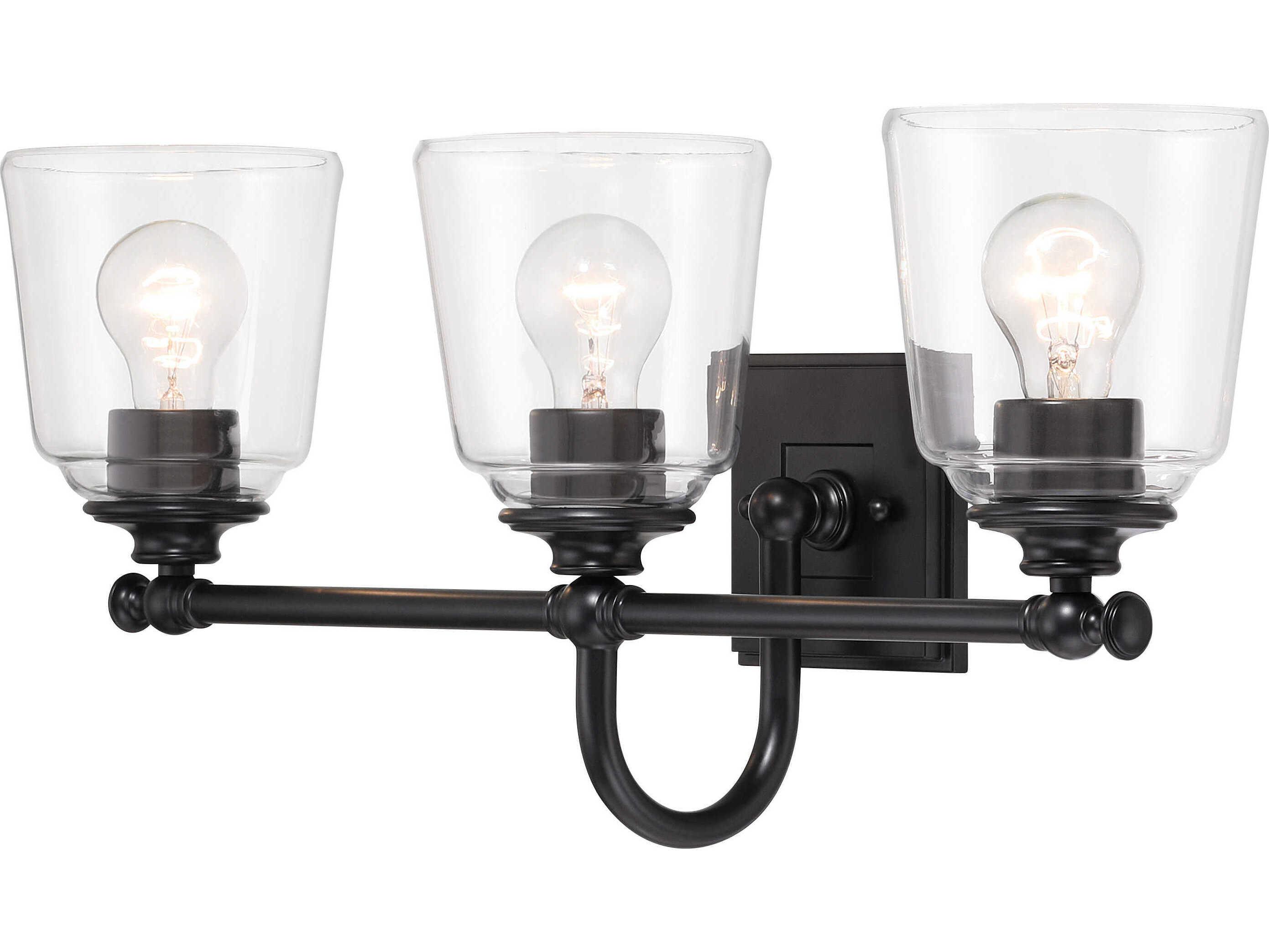 Minka Lavery Antonia 3-Light Coal Black Vanity Light