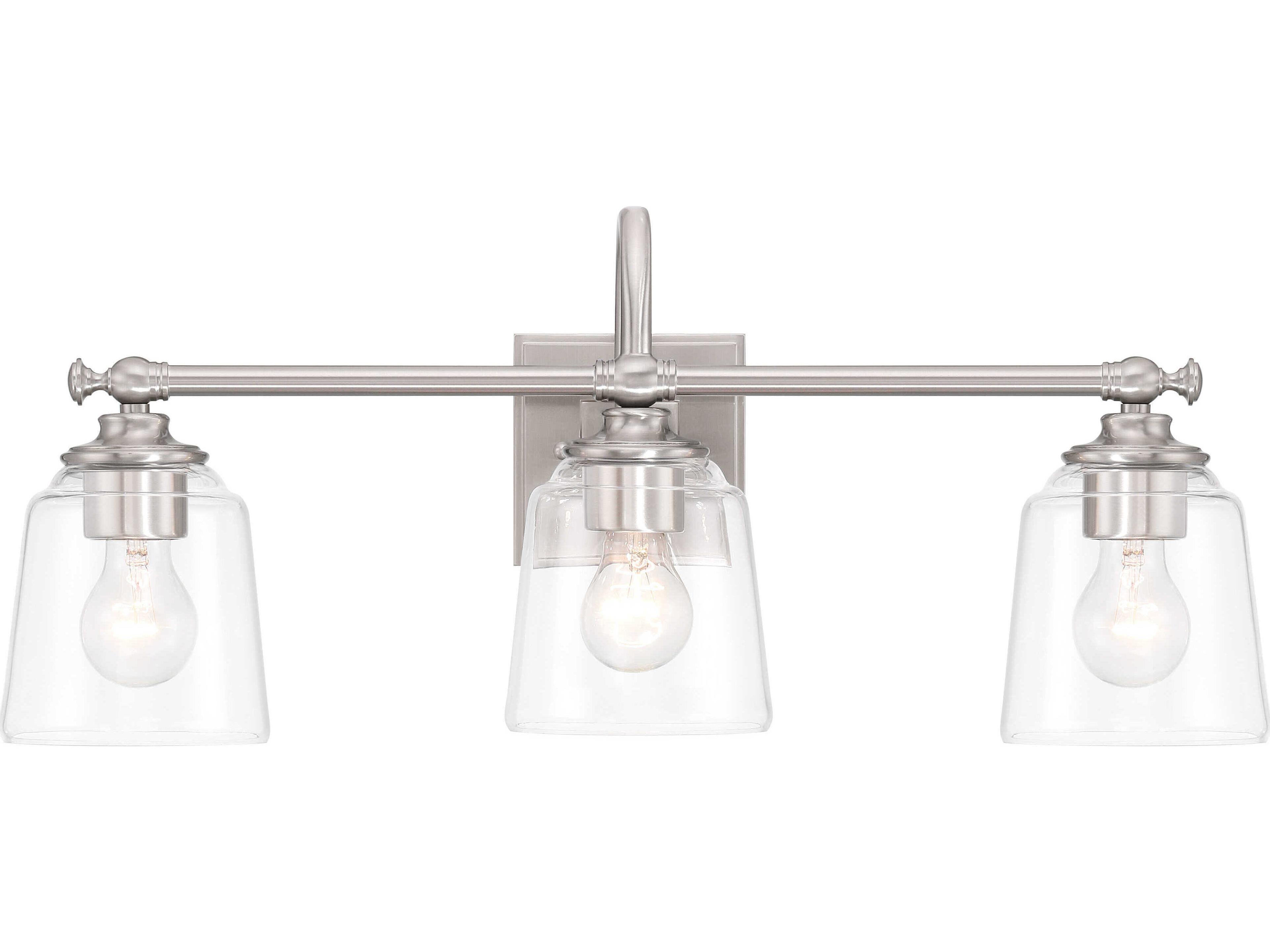 Minka Lavery Antonia 3-Light Brushed Nickel Vanity Light