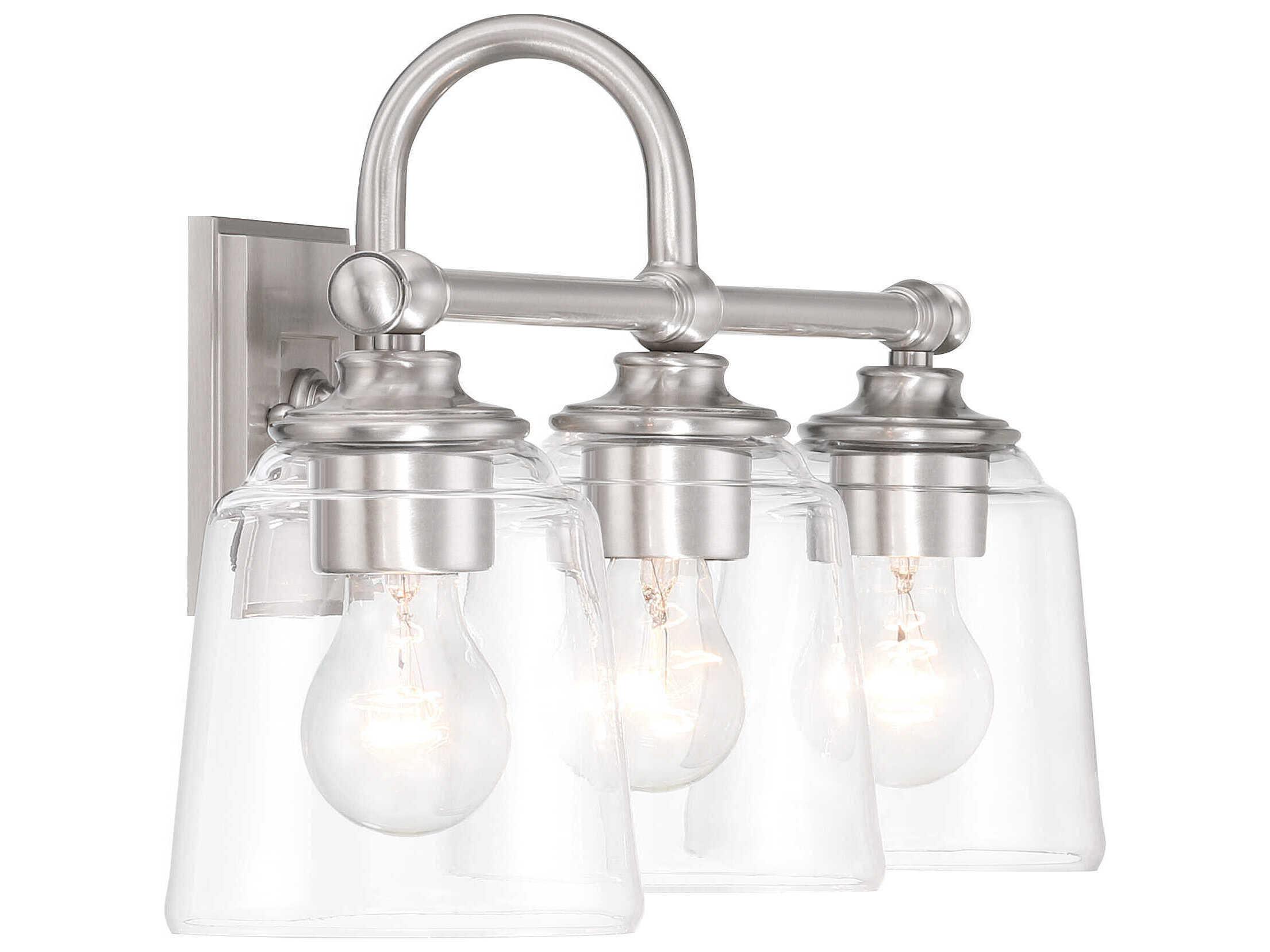 Minka Lavery Antonia 3-Light Brushed Nickel Vanity Light