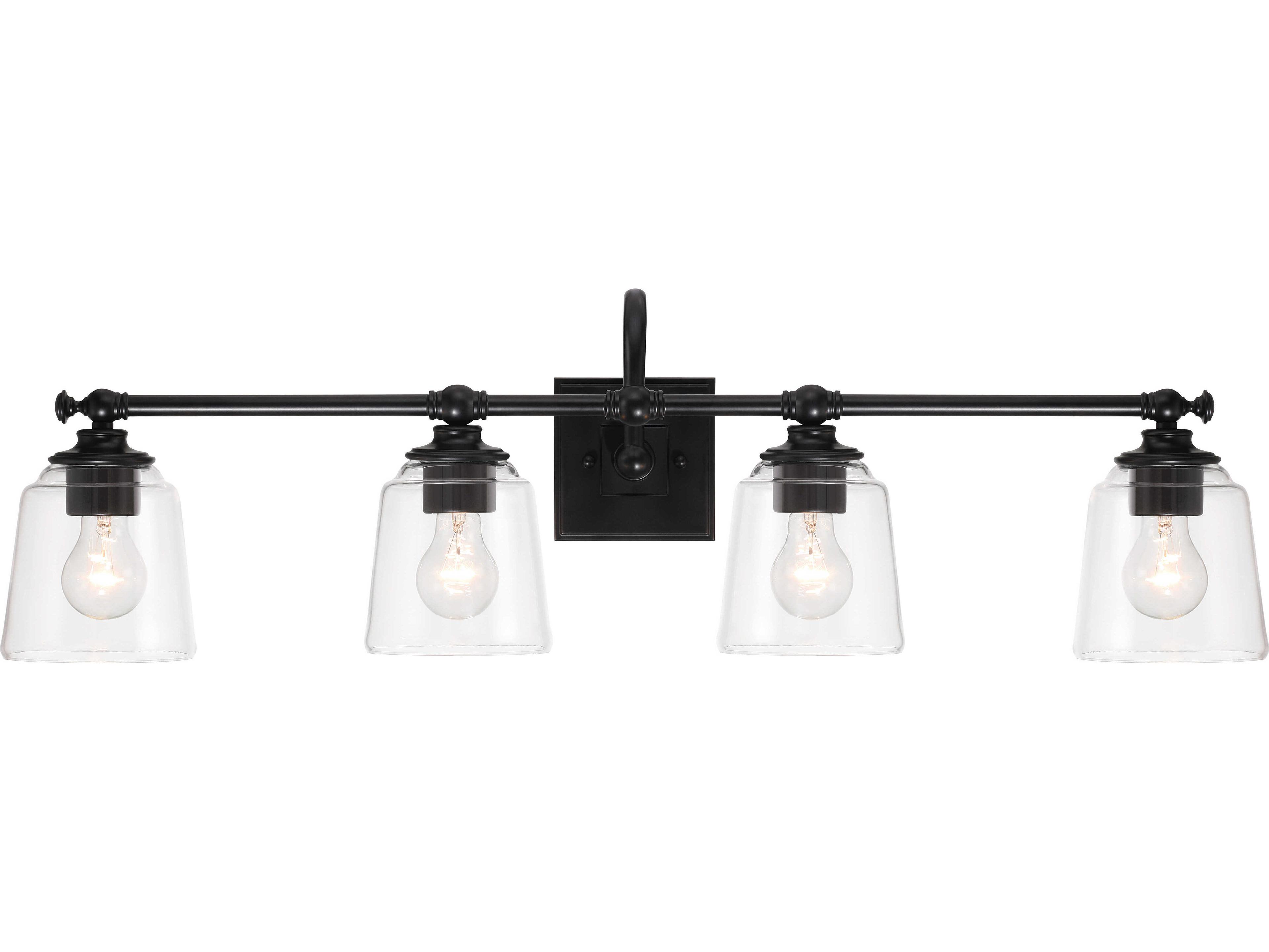 Minka Lavery Antonia 4-Light Coal Black Vanity Light