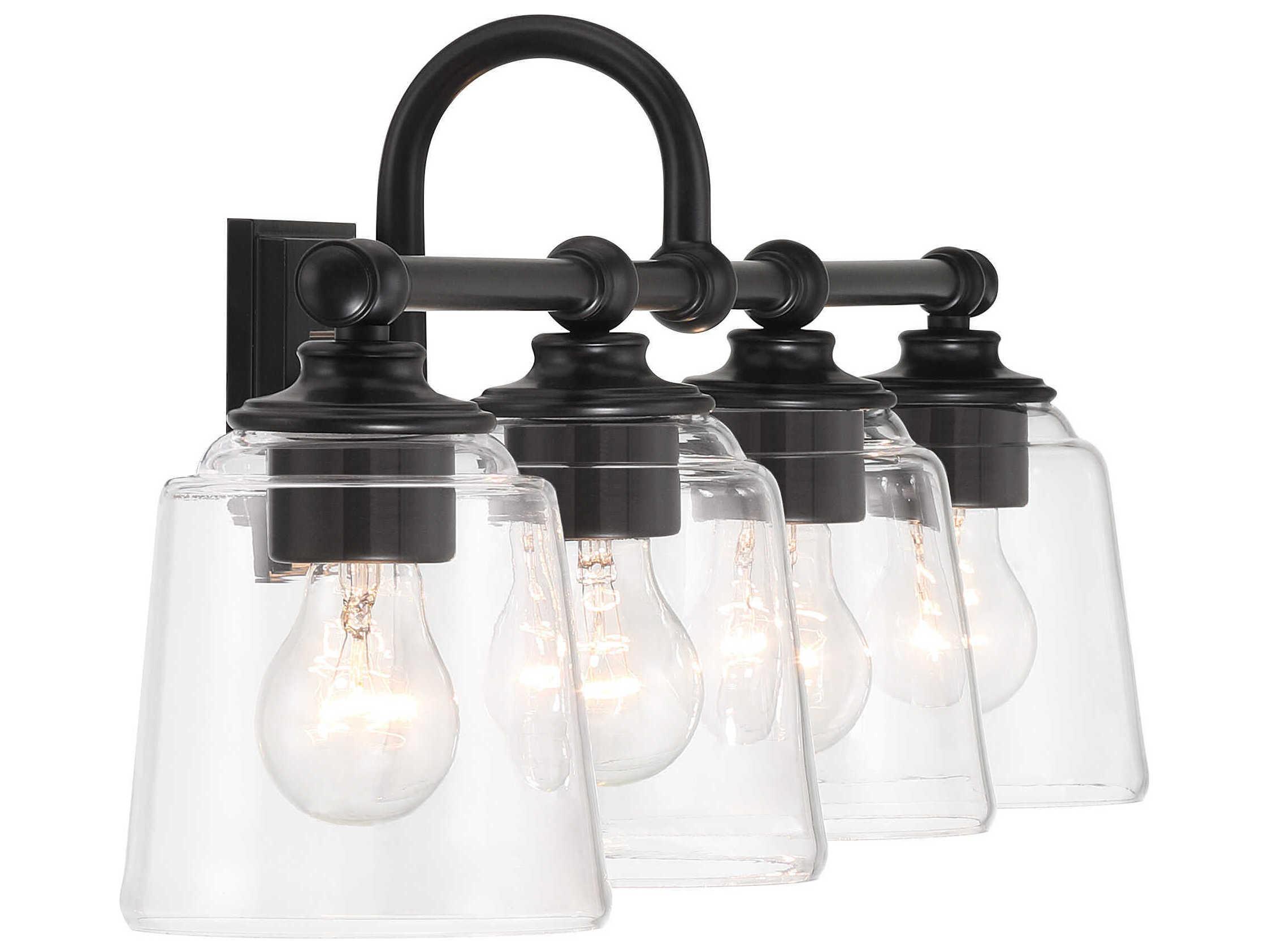 Minka Lavery Antonia 4-Light Coal Black Vanity Light