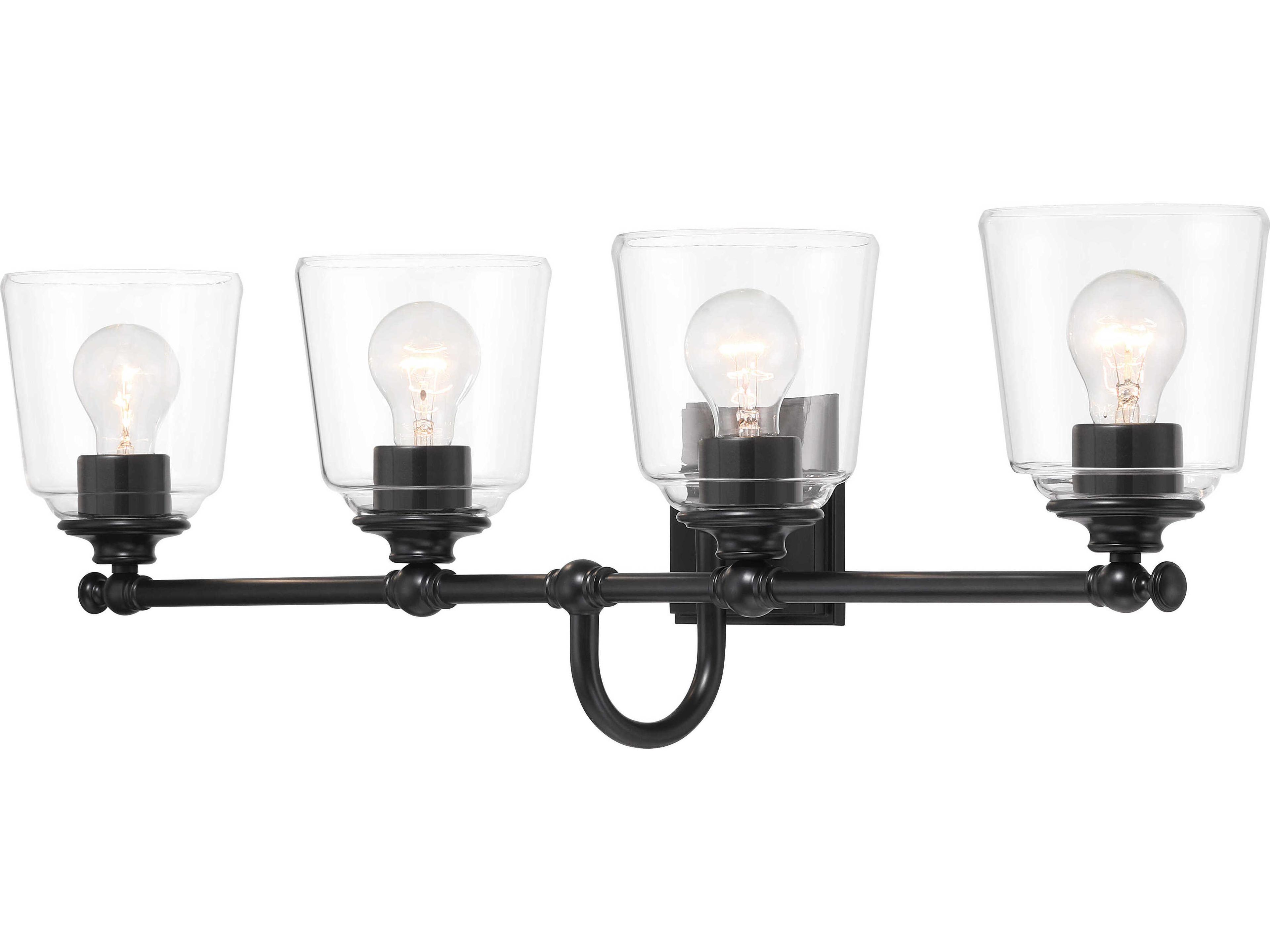 Minka Lavery Antonia 4-Light Coal Black Vanity Light