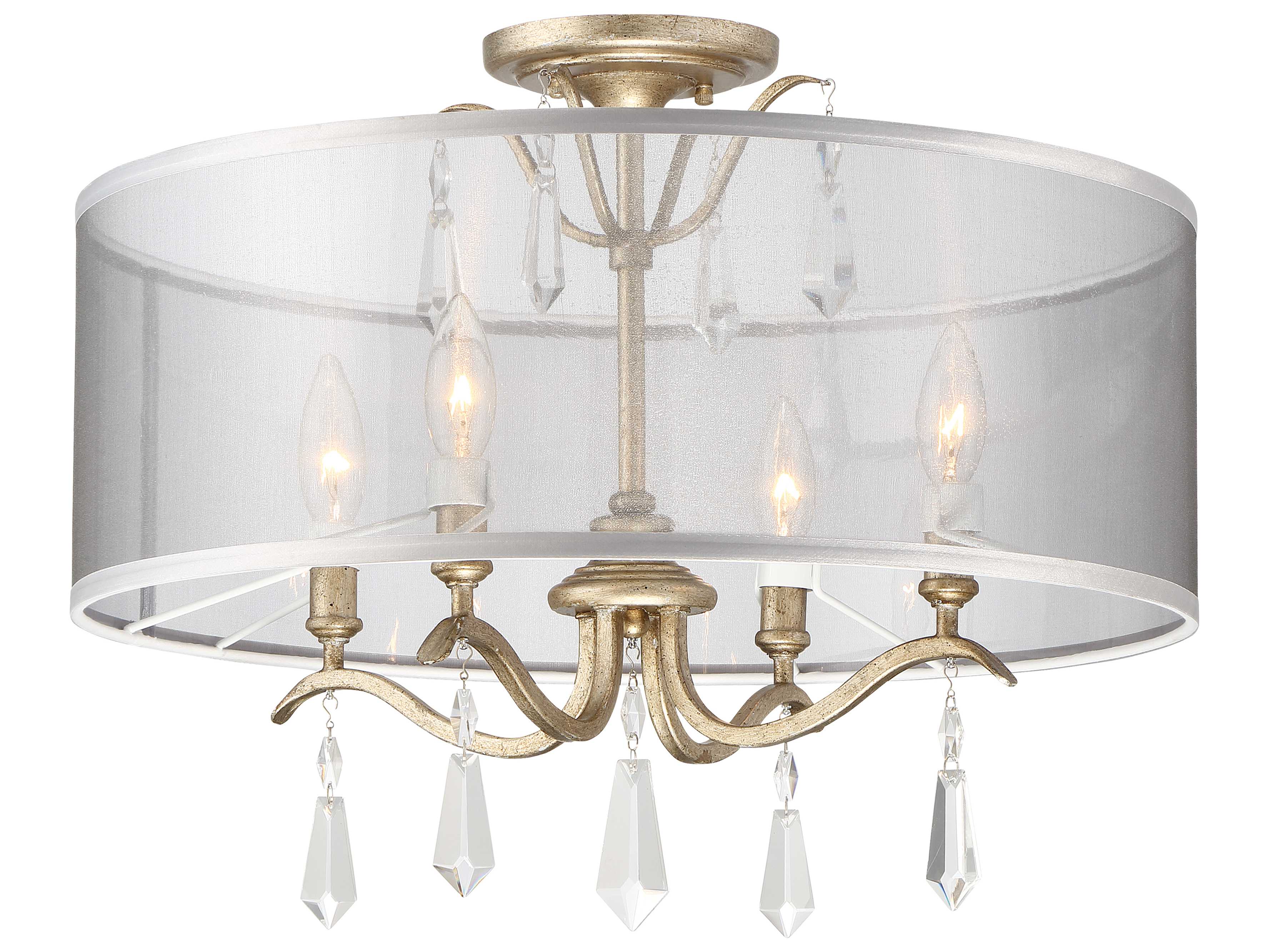 Minka Lavery Laurel Estate 4-Light Brio Gold Drum Pendant