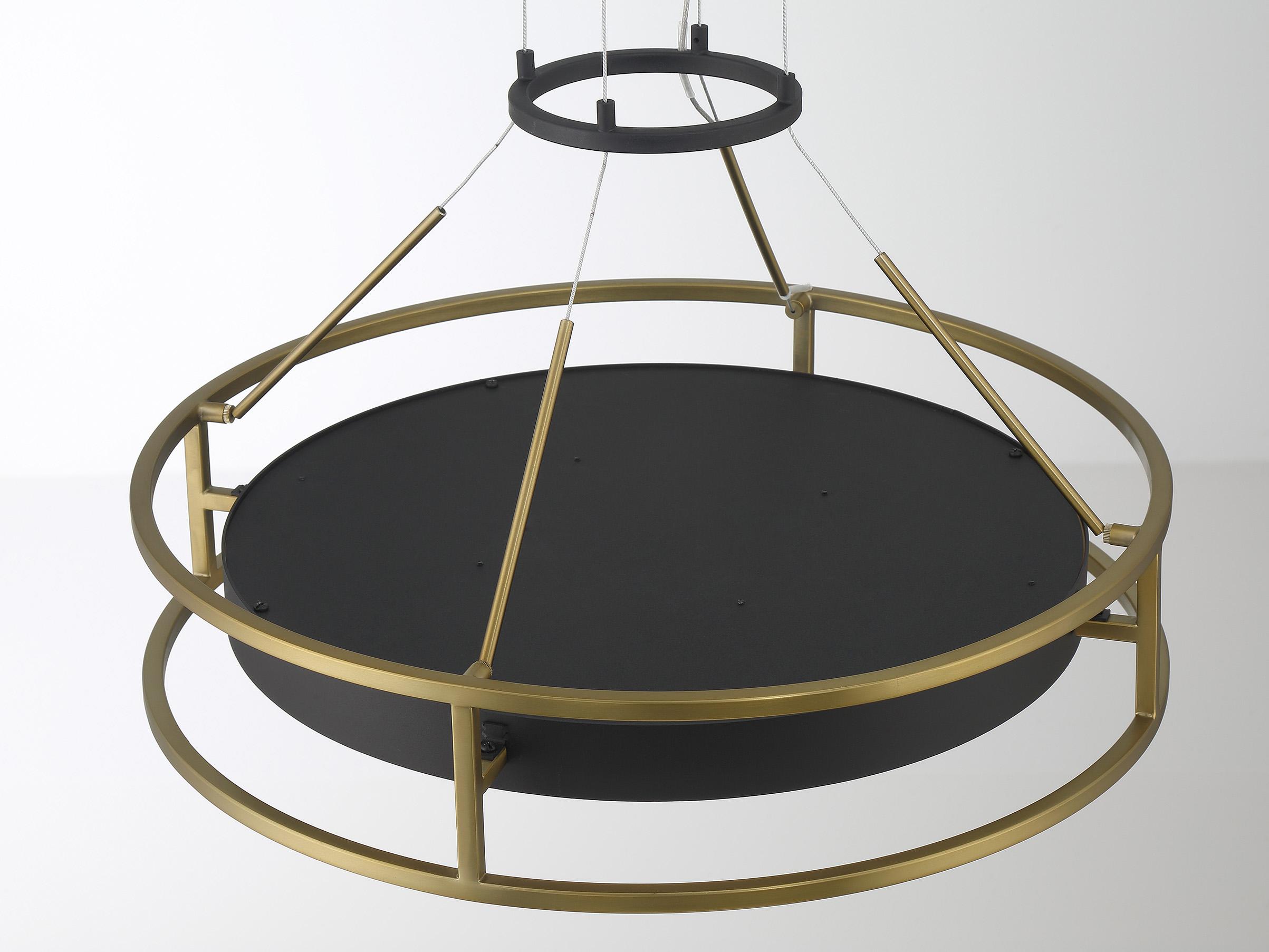 Minka Lavery Levitation 1-Light Sand Coal Soft Brass Black LED Pendant