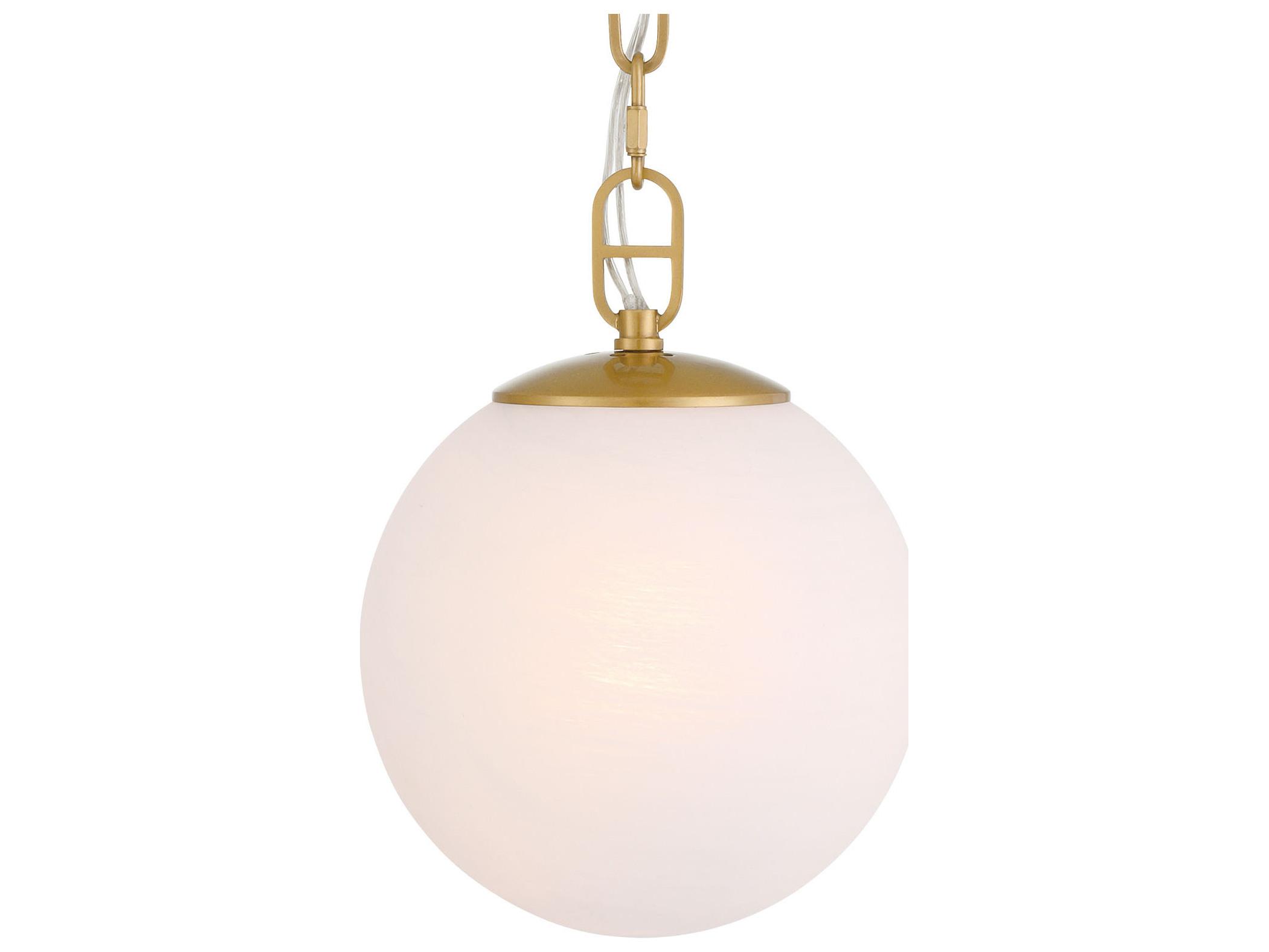 Minka Lavery Marbelle 1-Light Legacy Brass Globe Mini Pendant
