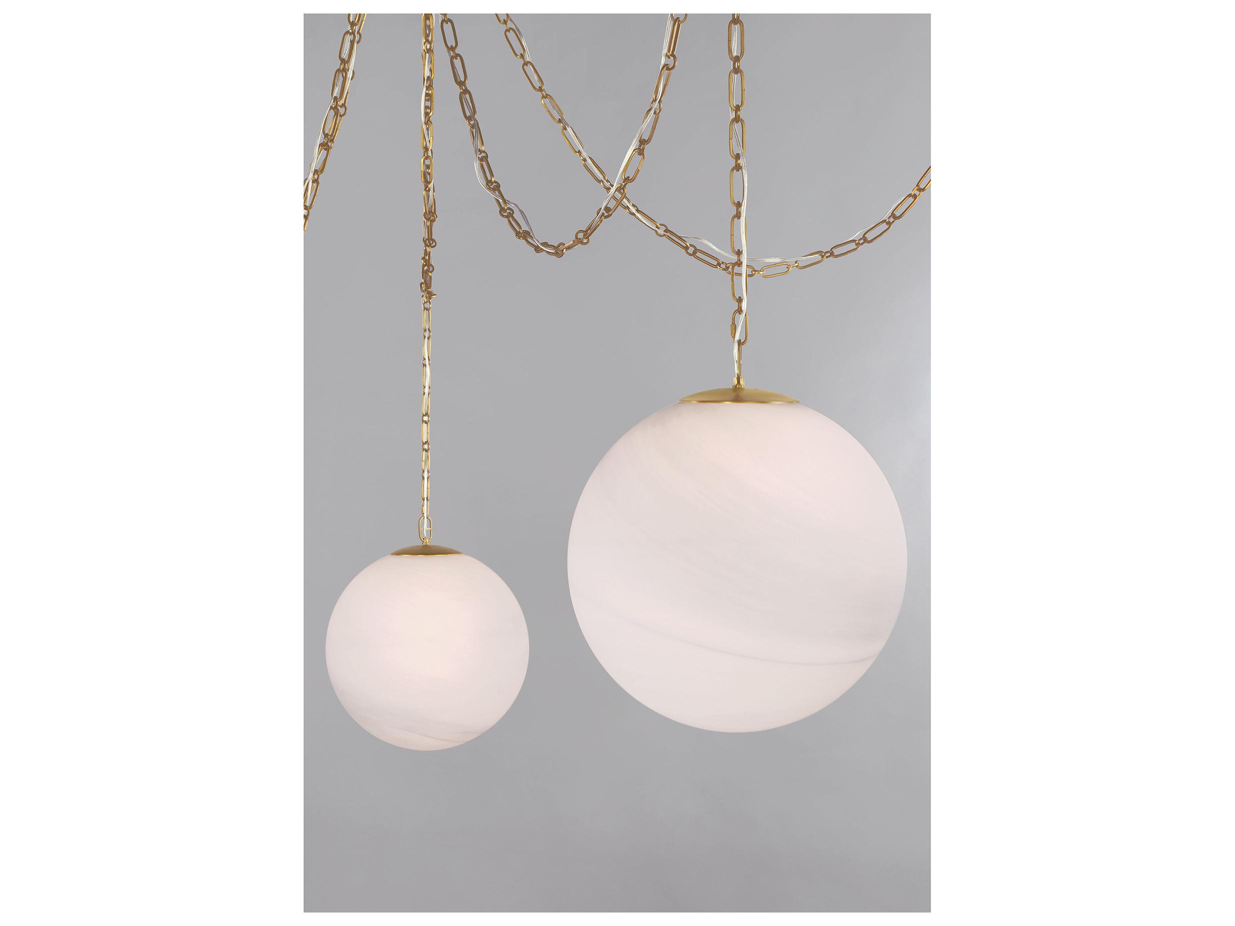 Minka Lavery Marbelle 5-Light Legacy Brass Globe Pendant
