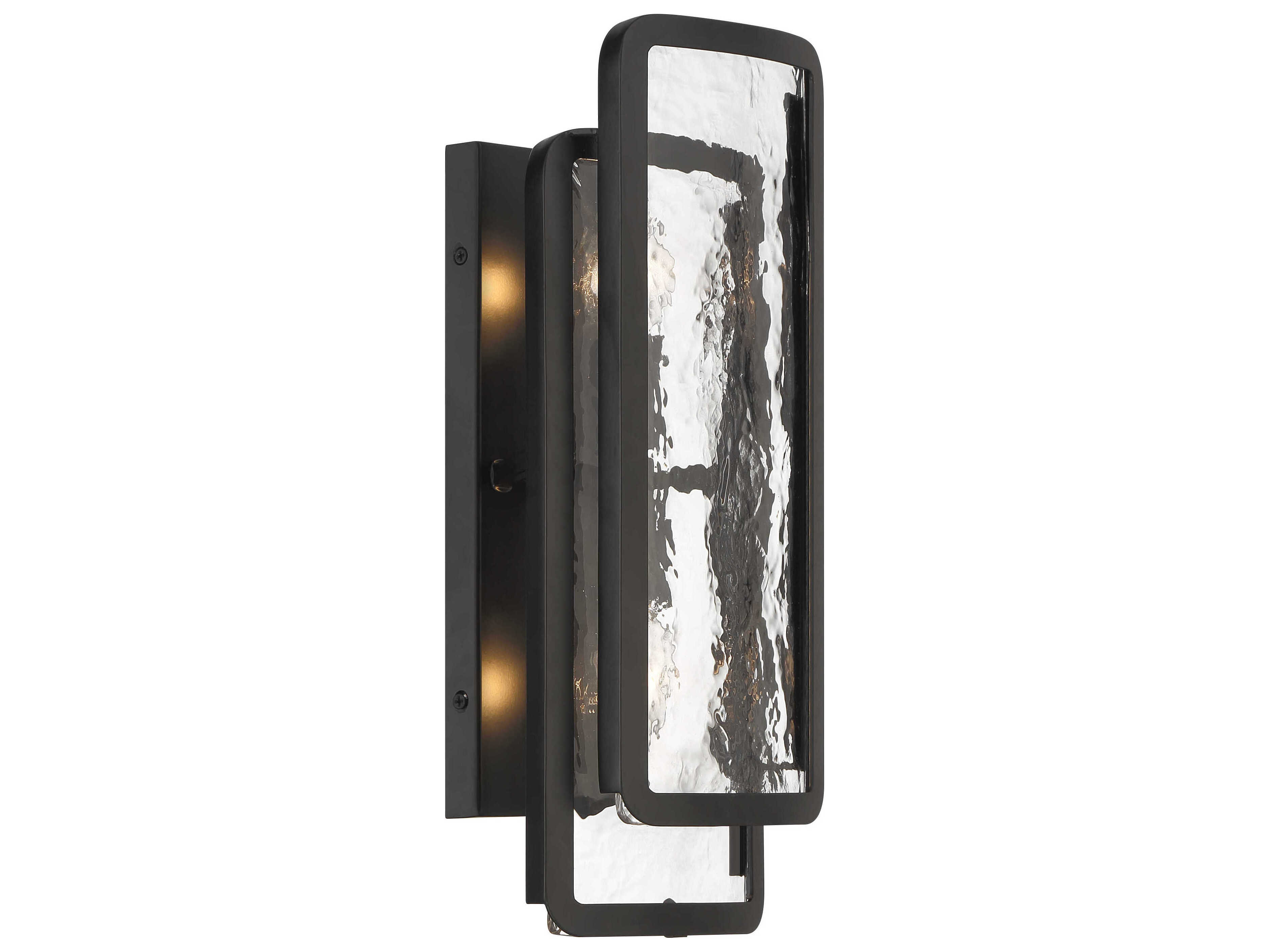 Minka Lavery Bella Collina 2-Light Coal Black Wall Sconce