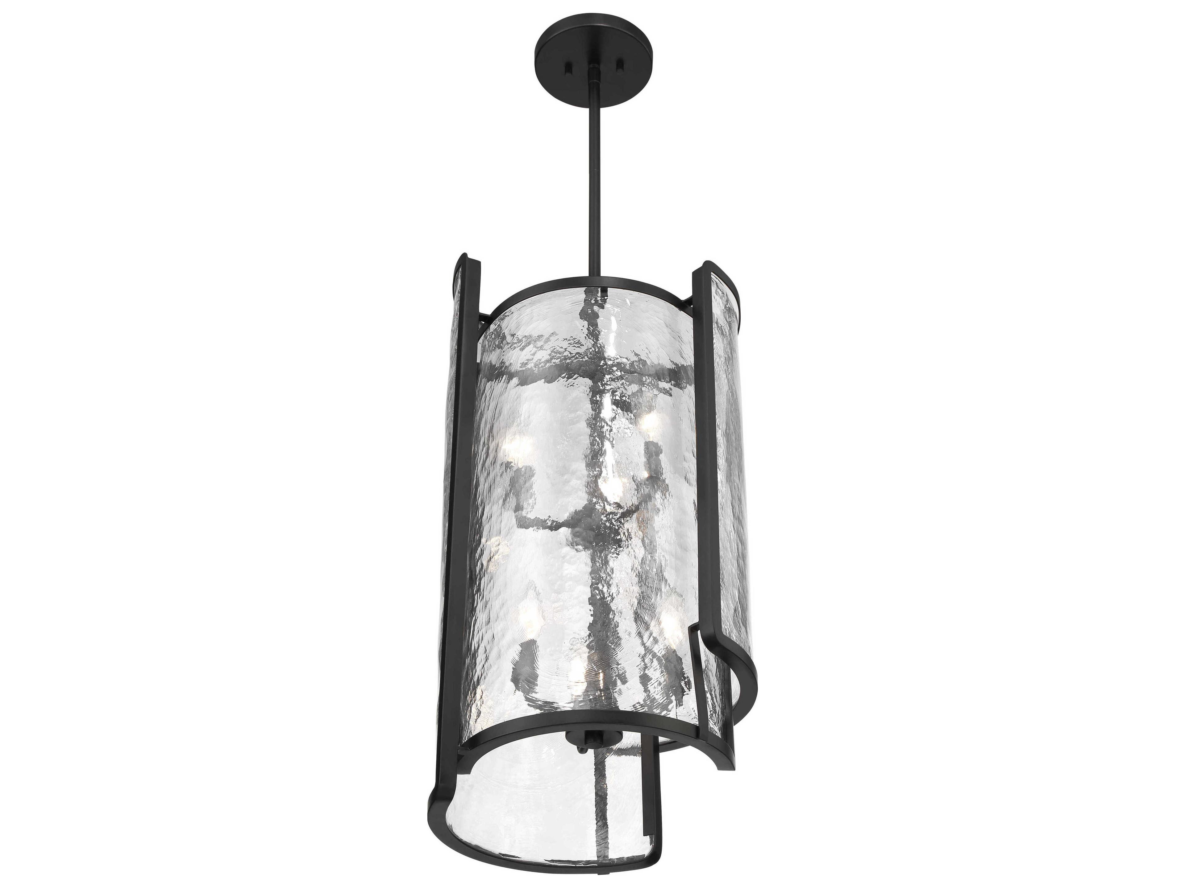 Minka Lavery Bella Collina 6-Light Coal Black Cylinder Pendant