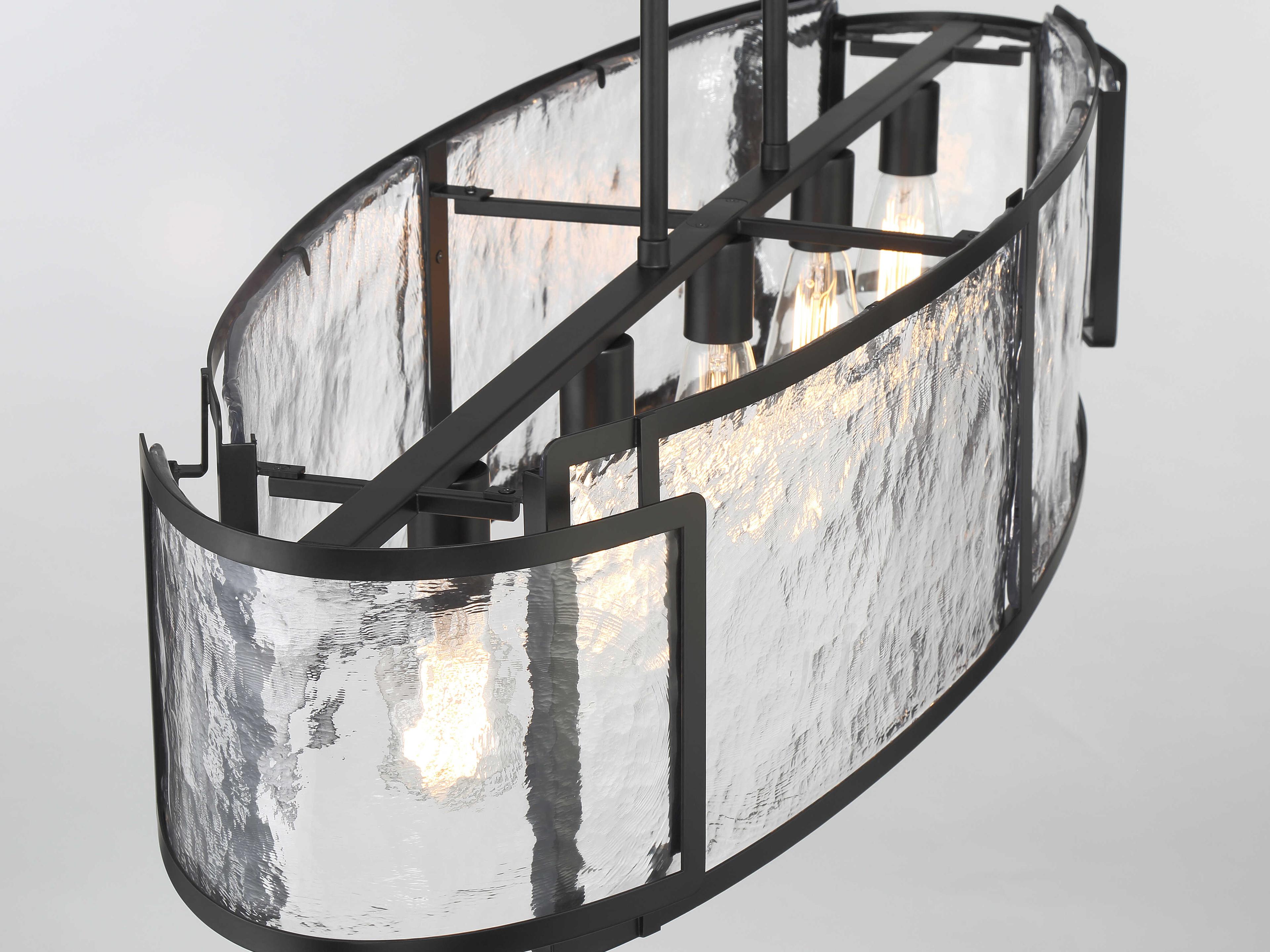 Minka Lavery Bella Collina 5-Light Coal Black Island Pendant