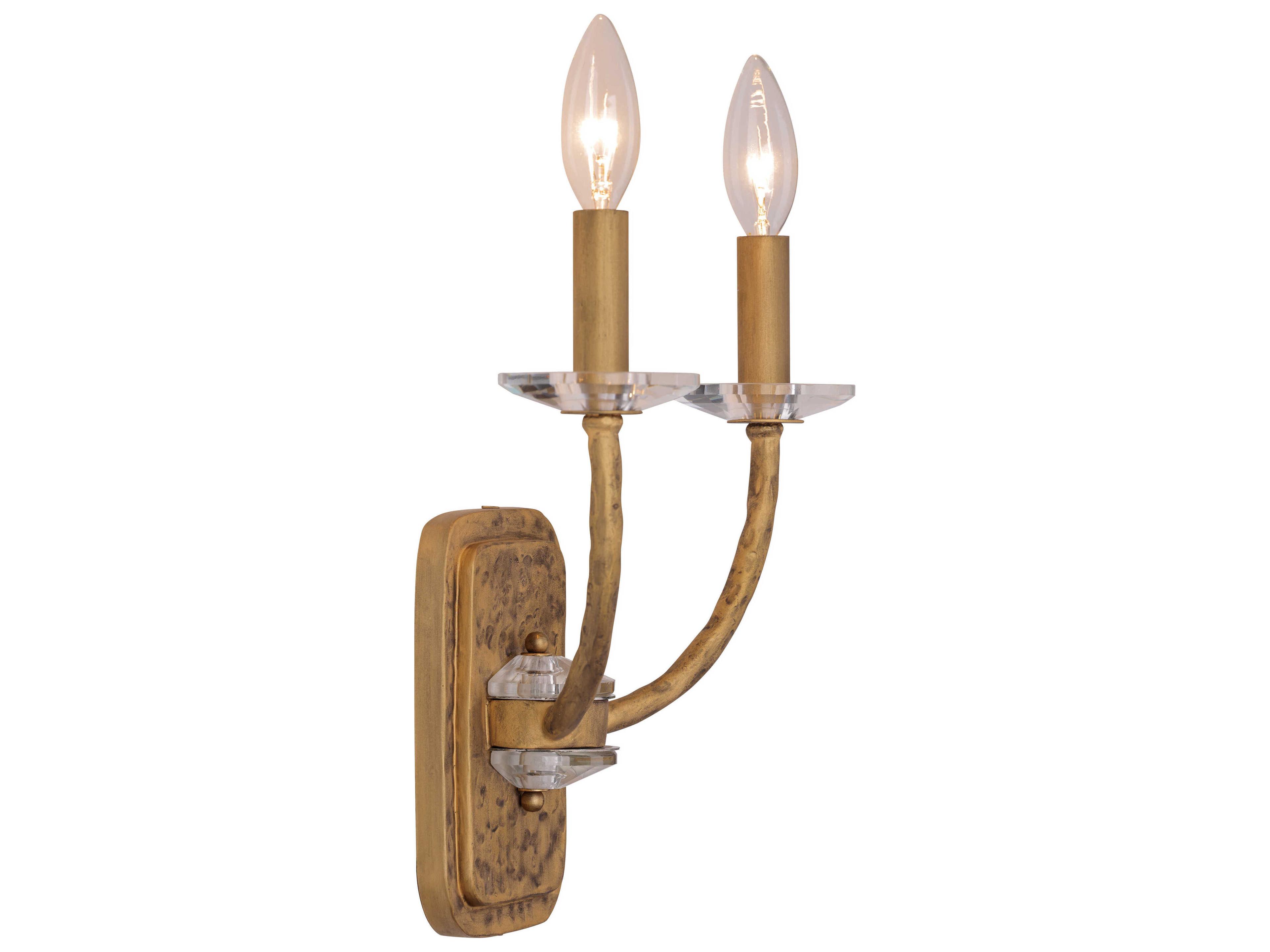 Minka Lavery Atella 2-Light Ashen Gold Wall Sconce