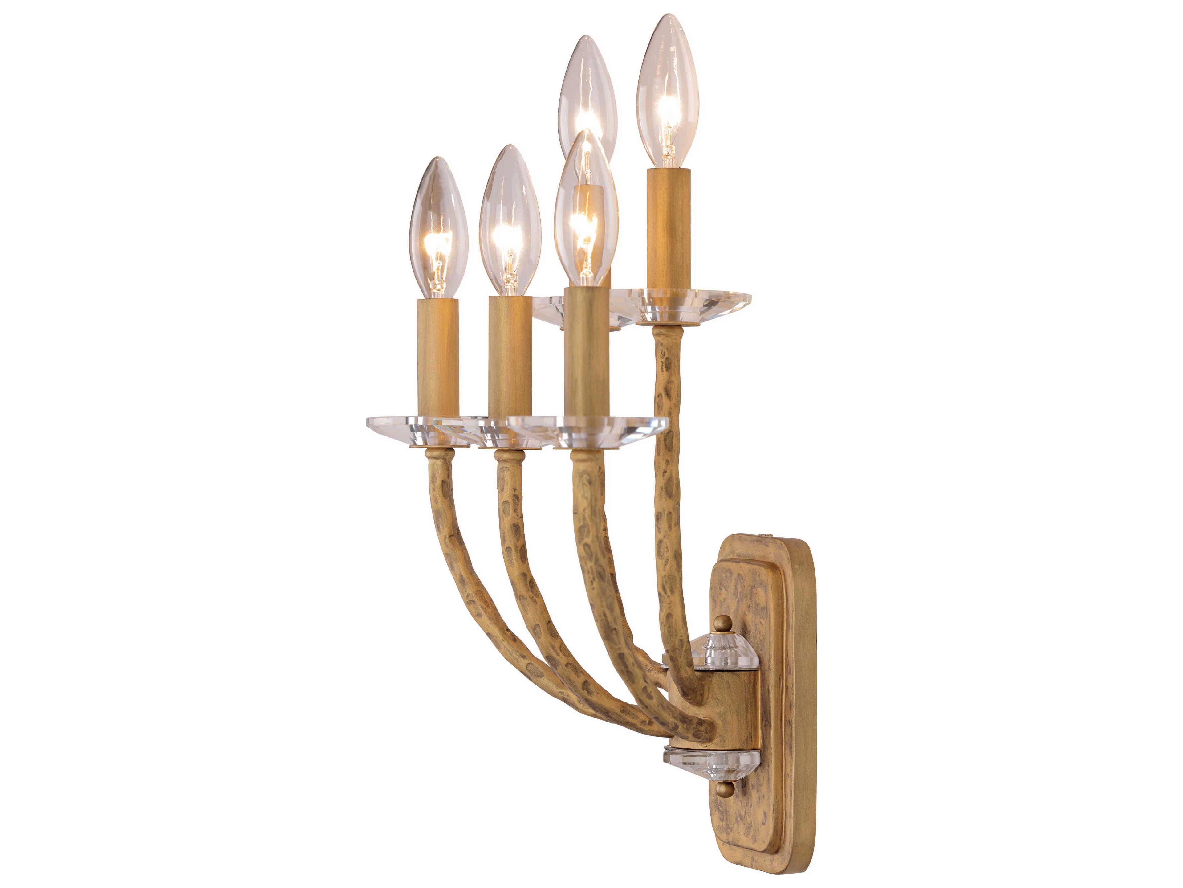 Minka Lavery Atella 5-Light Silver Oxide Flecks Wall Sconce