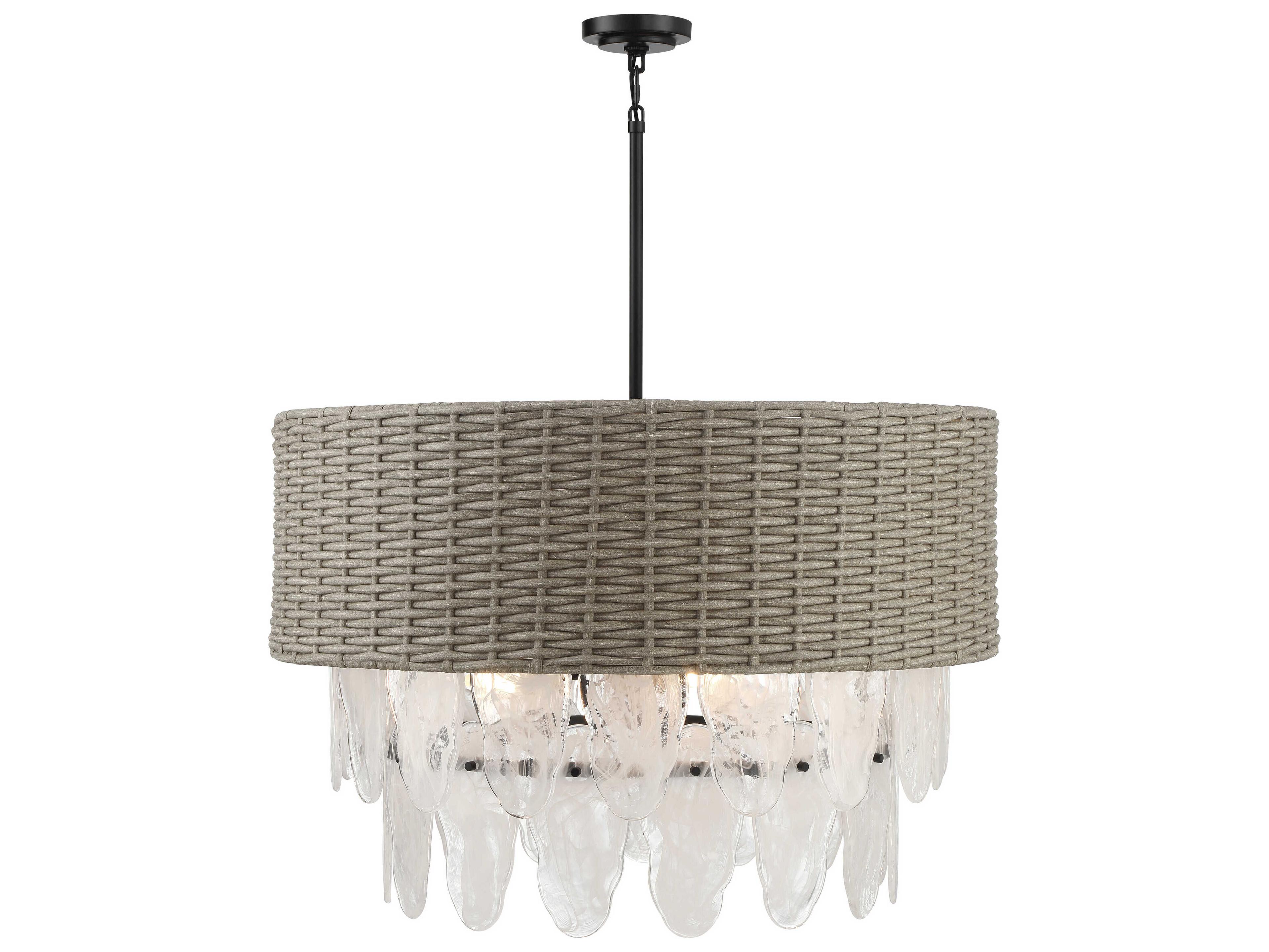 Minka Lavery Breakers Isle 9-Light Coal Black Tiered Pendant