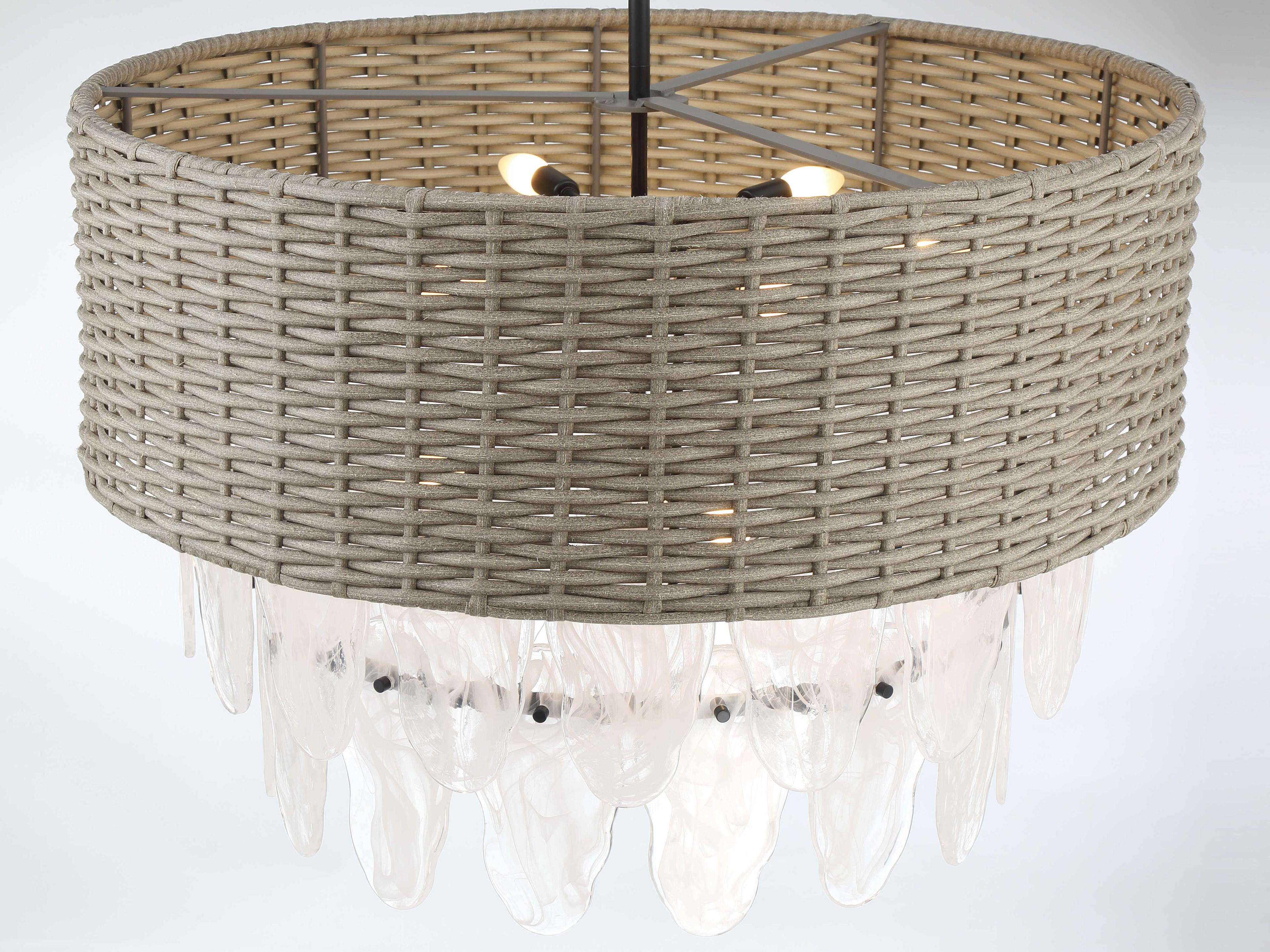 Minka Lavery Breakers Isle 9-Light Coal Black Tiered Pendant