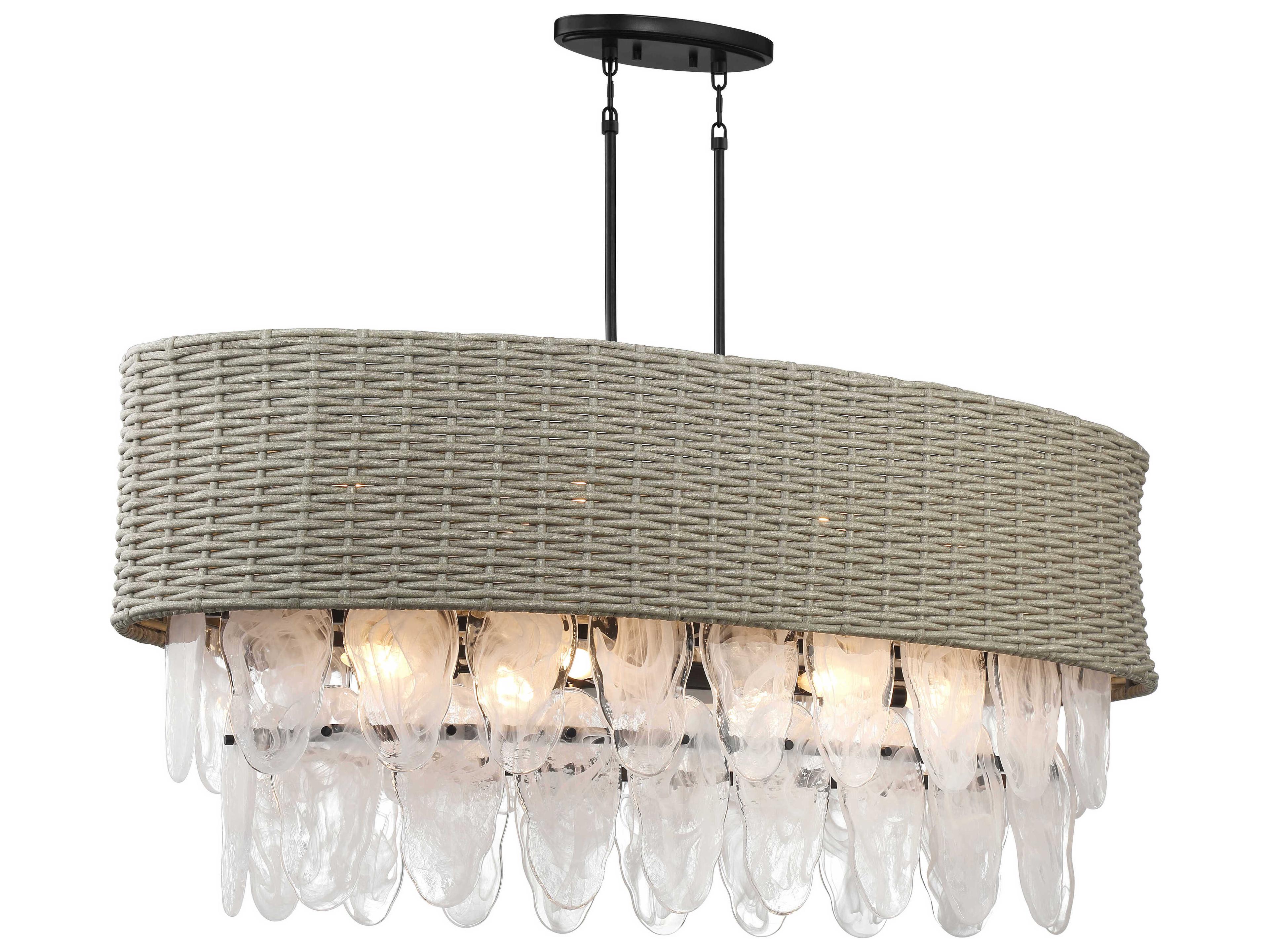 Minka Lavery Breakers Isle 12-Light Coal Black Island Pendant