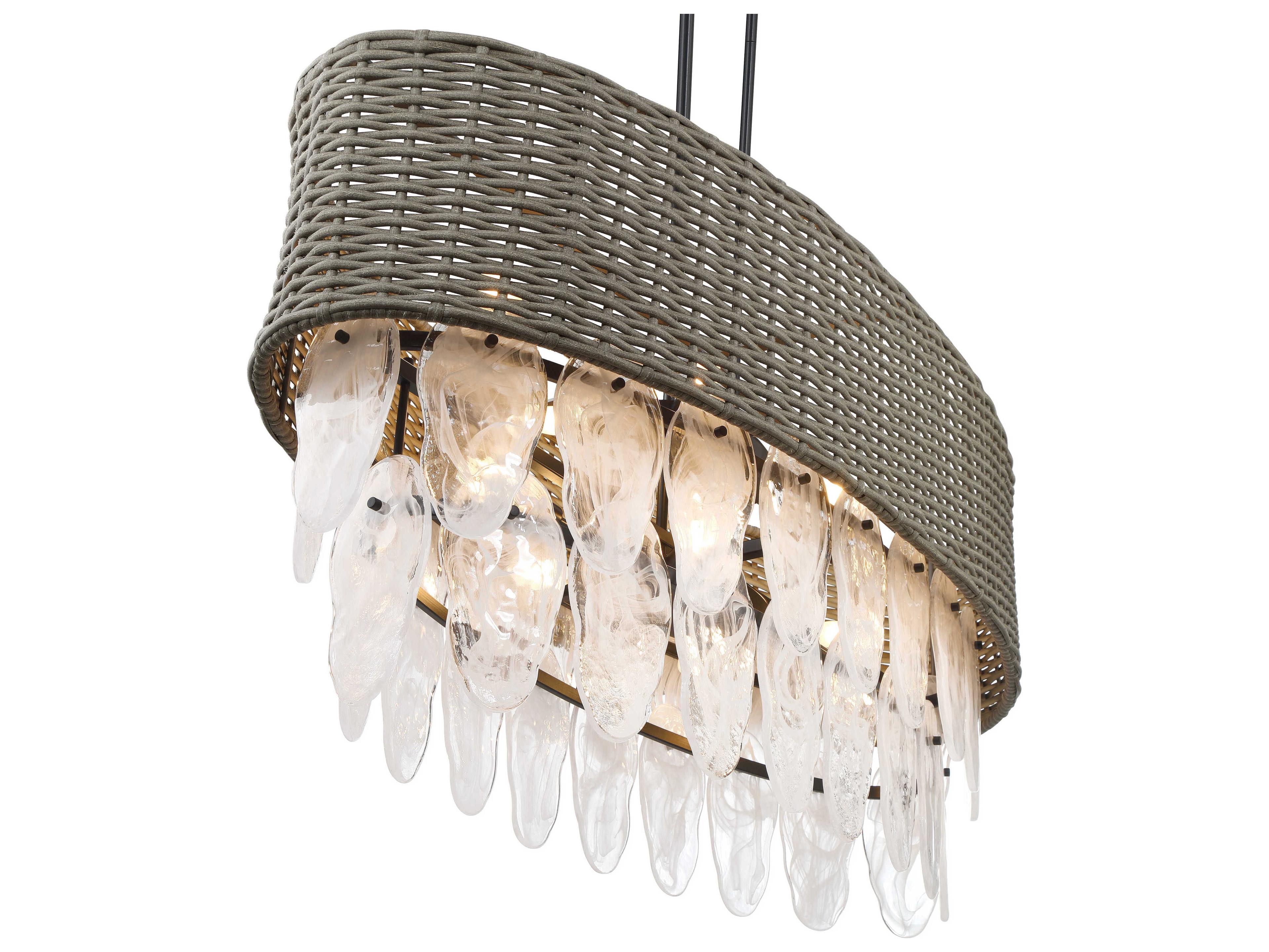 Minka Lavery Breakers Isle 12-Light Coal Black Island Pendant