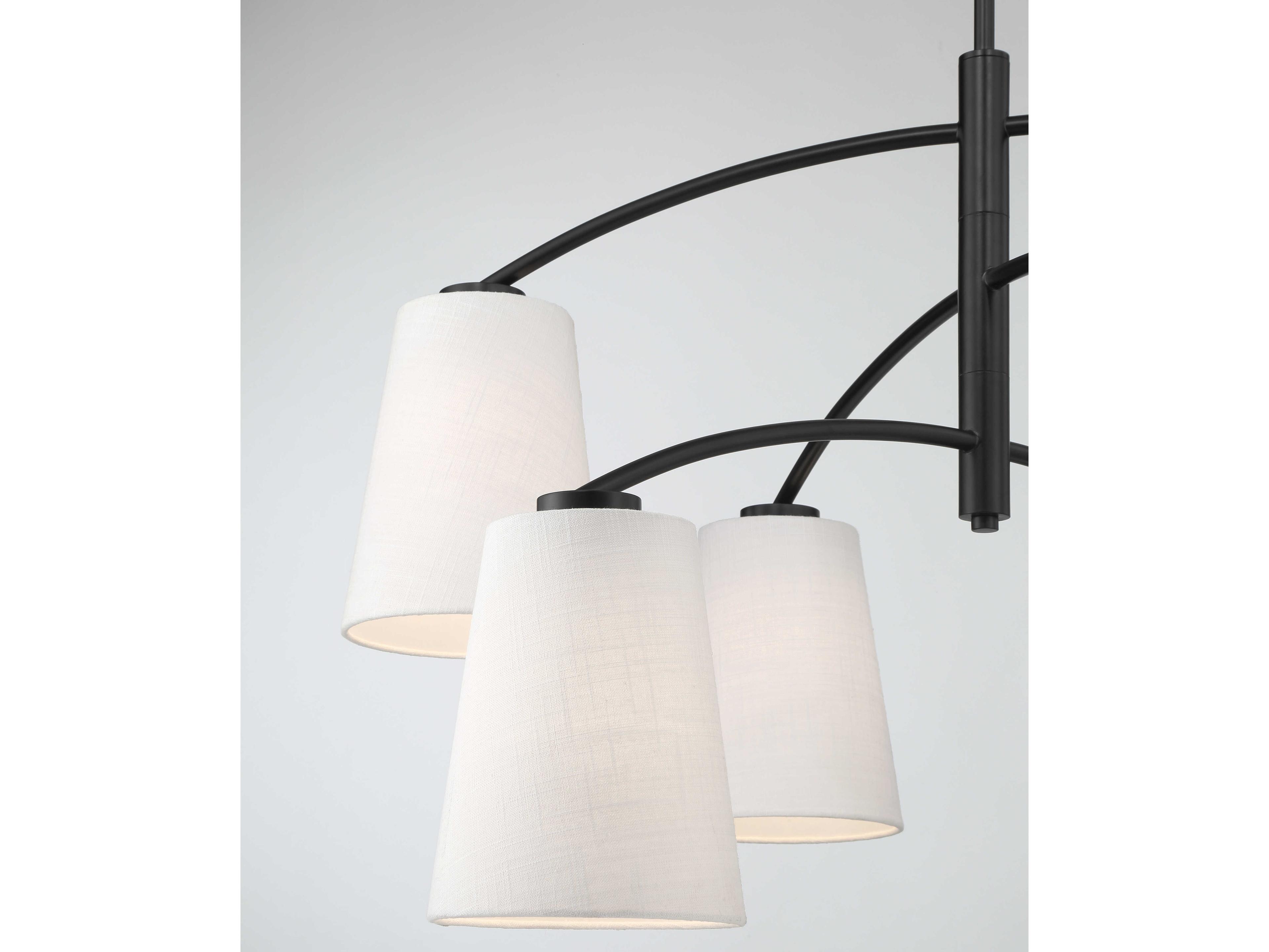 Minka Lavery Headington 6-Light Coal Black Empire Chandelier