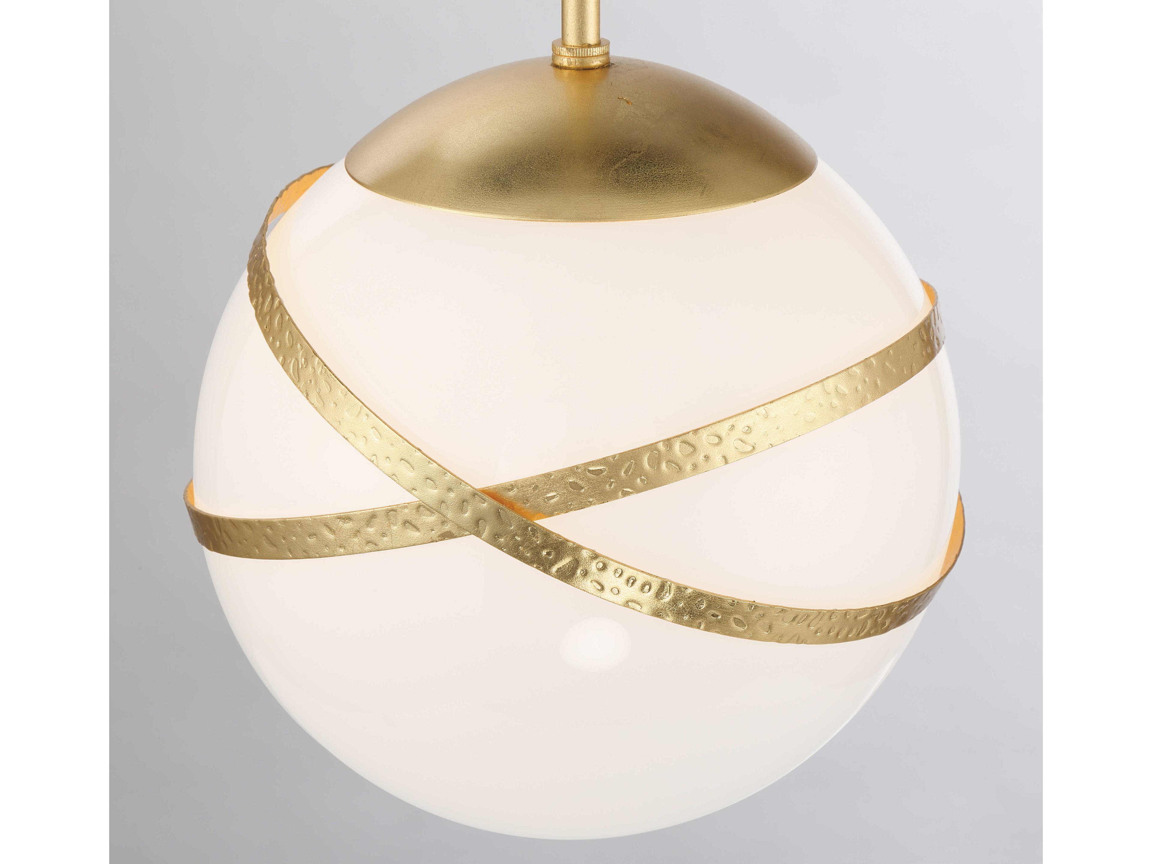 Minka Lavery Atlys 1-Light Spring Gold Leaf Globe Mini Pendant