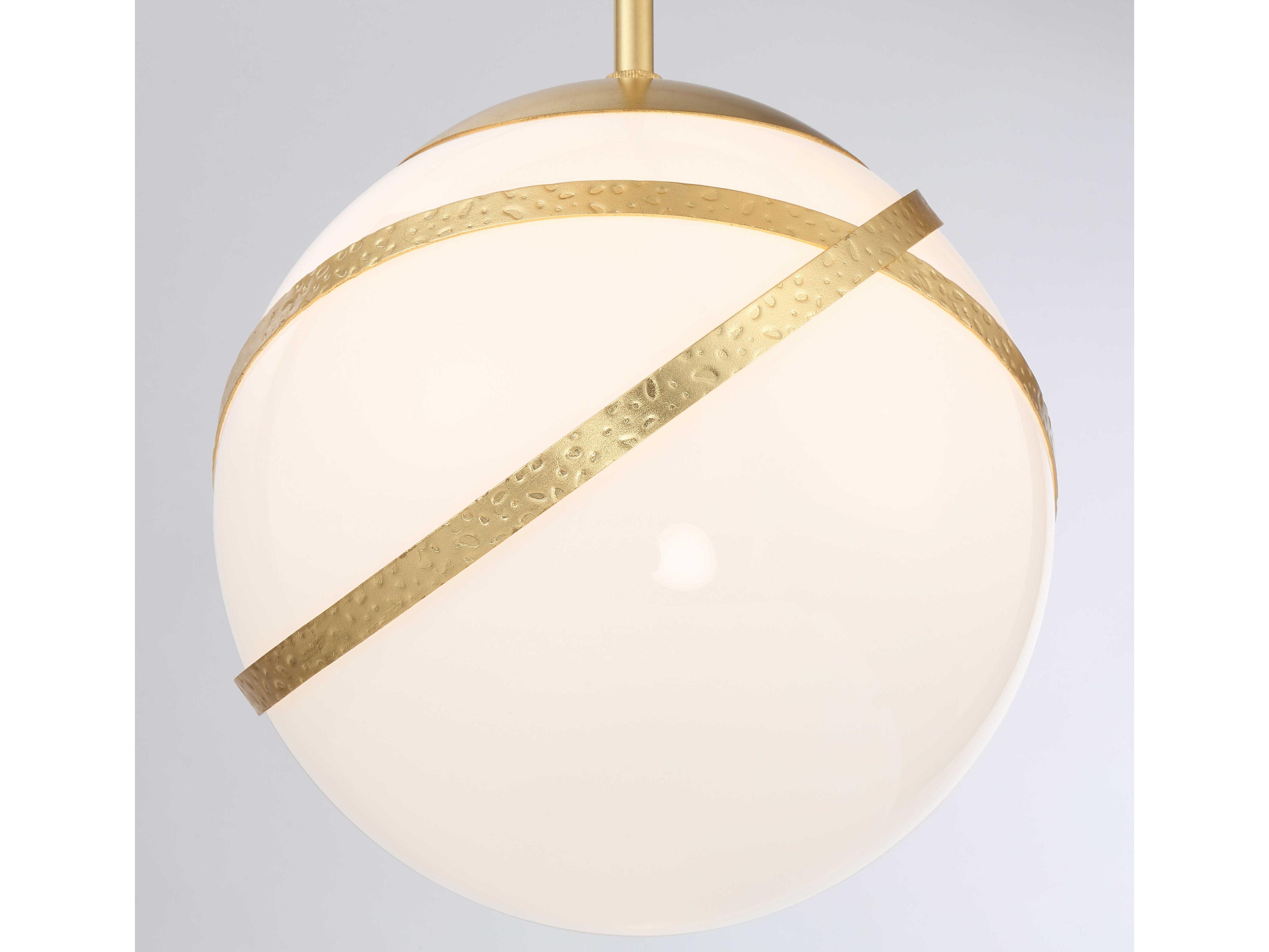 Minka Lavery Atlys 3-Light Spring Gold Leaf Globe Pendant