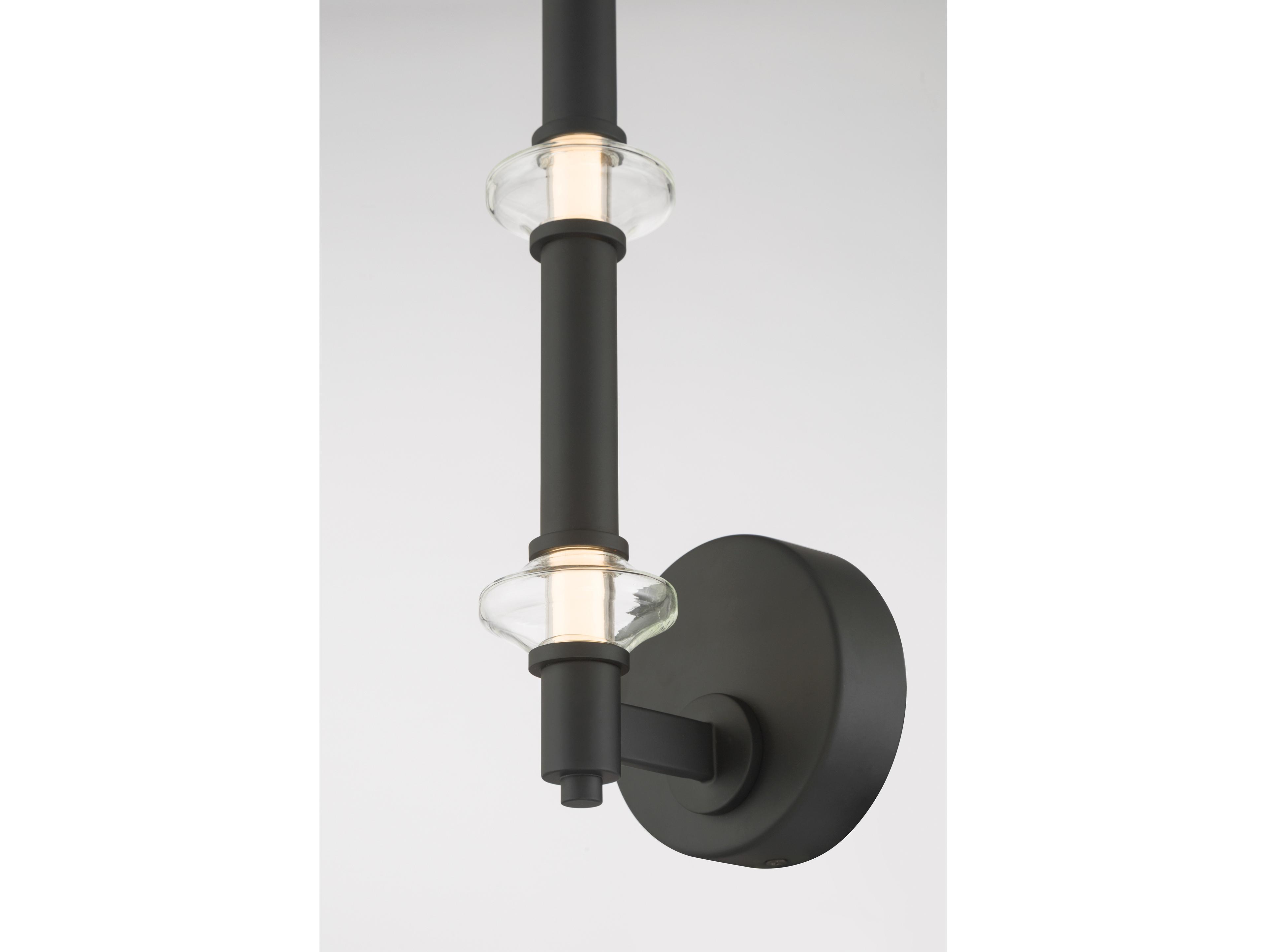 Minka Lavery Pearl Dark Matte Black Wall Sconce