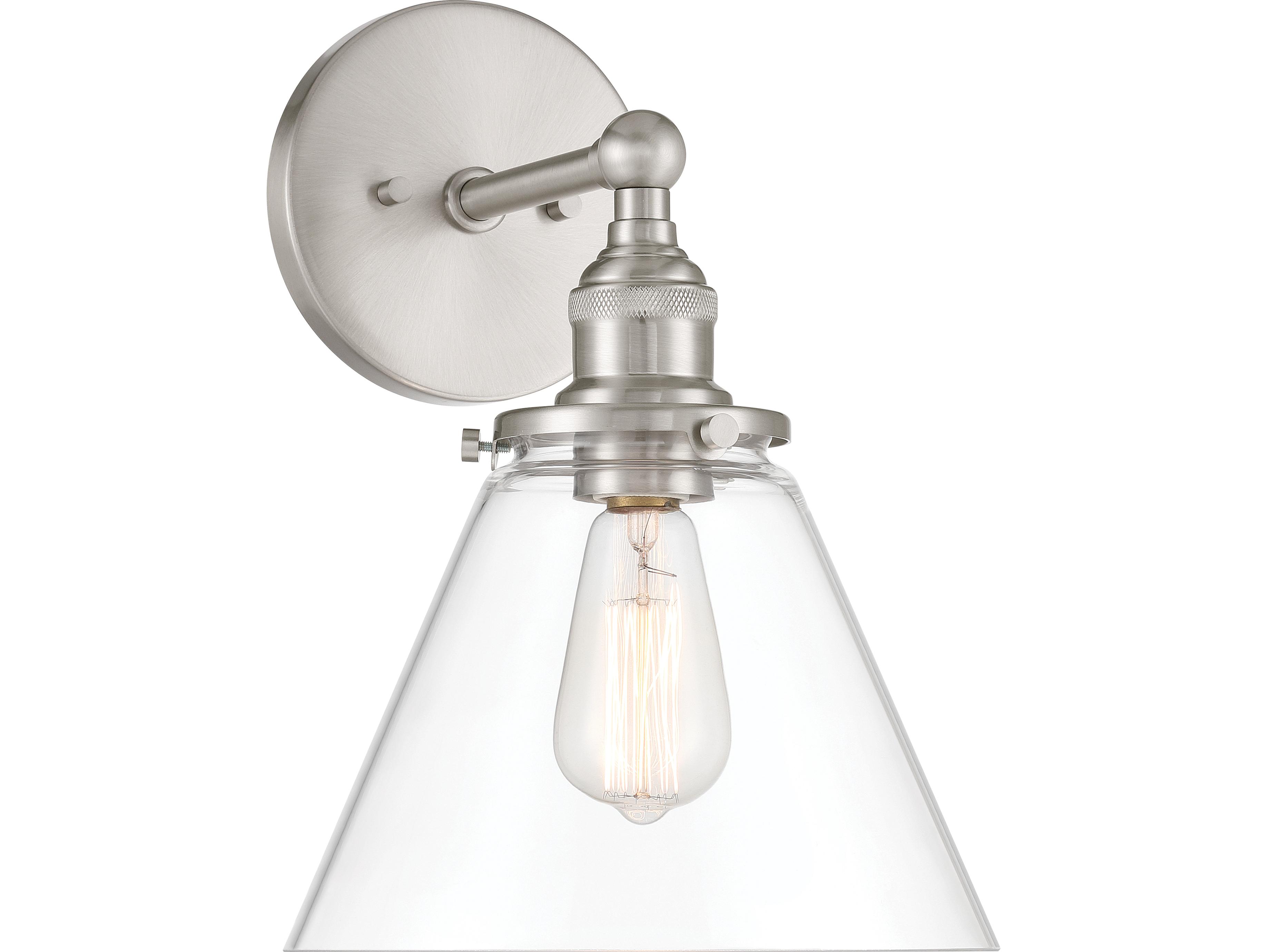 Minka Lavery Barwell 1-Light Brushed Nickel Wall Sconce