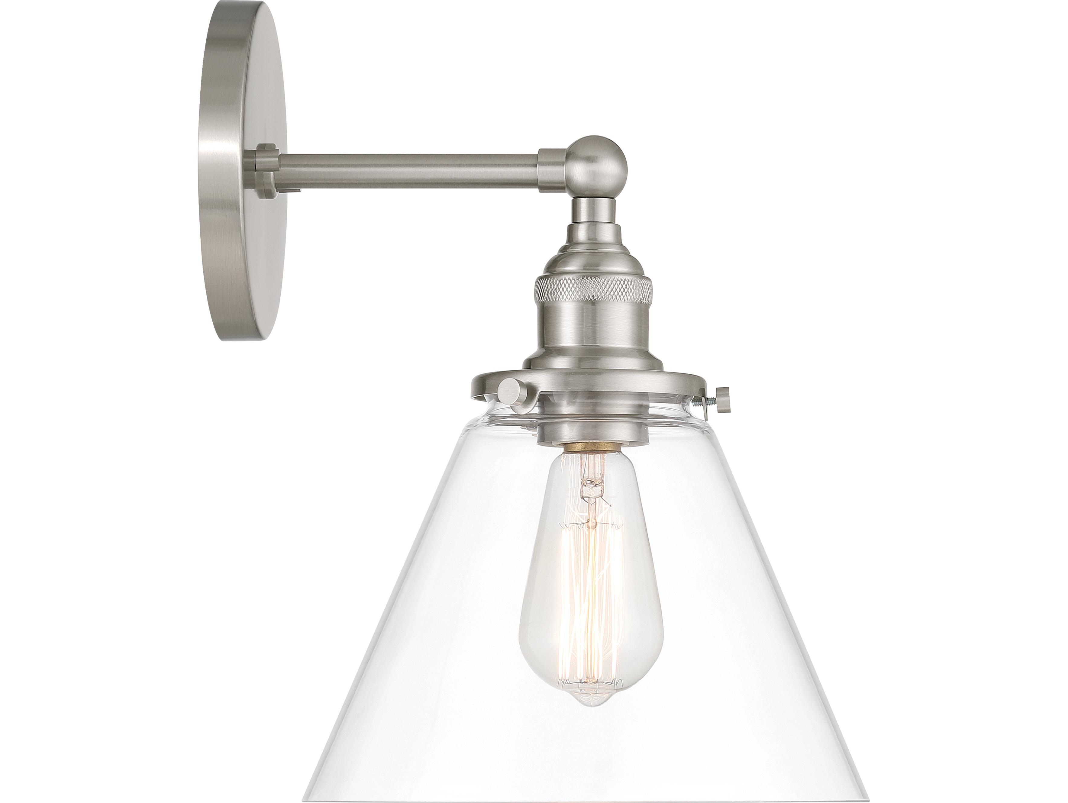 Minka Lavery Barwell 1-Light Brushed Nickel Wall Sconce