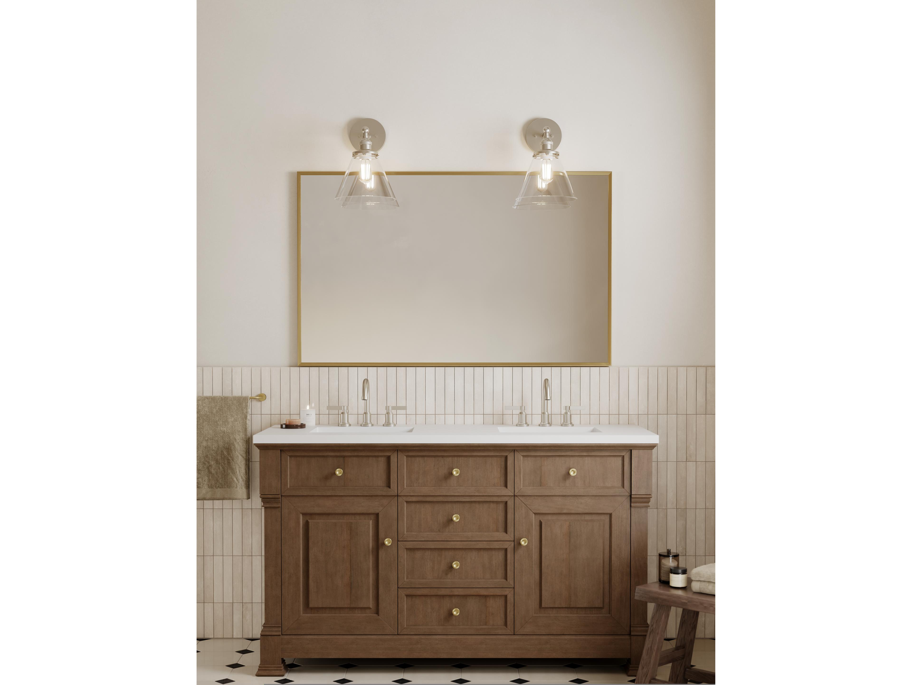 Minka Lavery Barwell 1-Light Brushed Nickel Wall Sconce