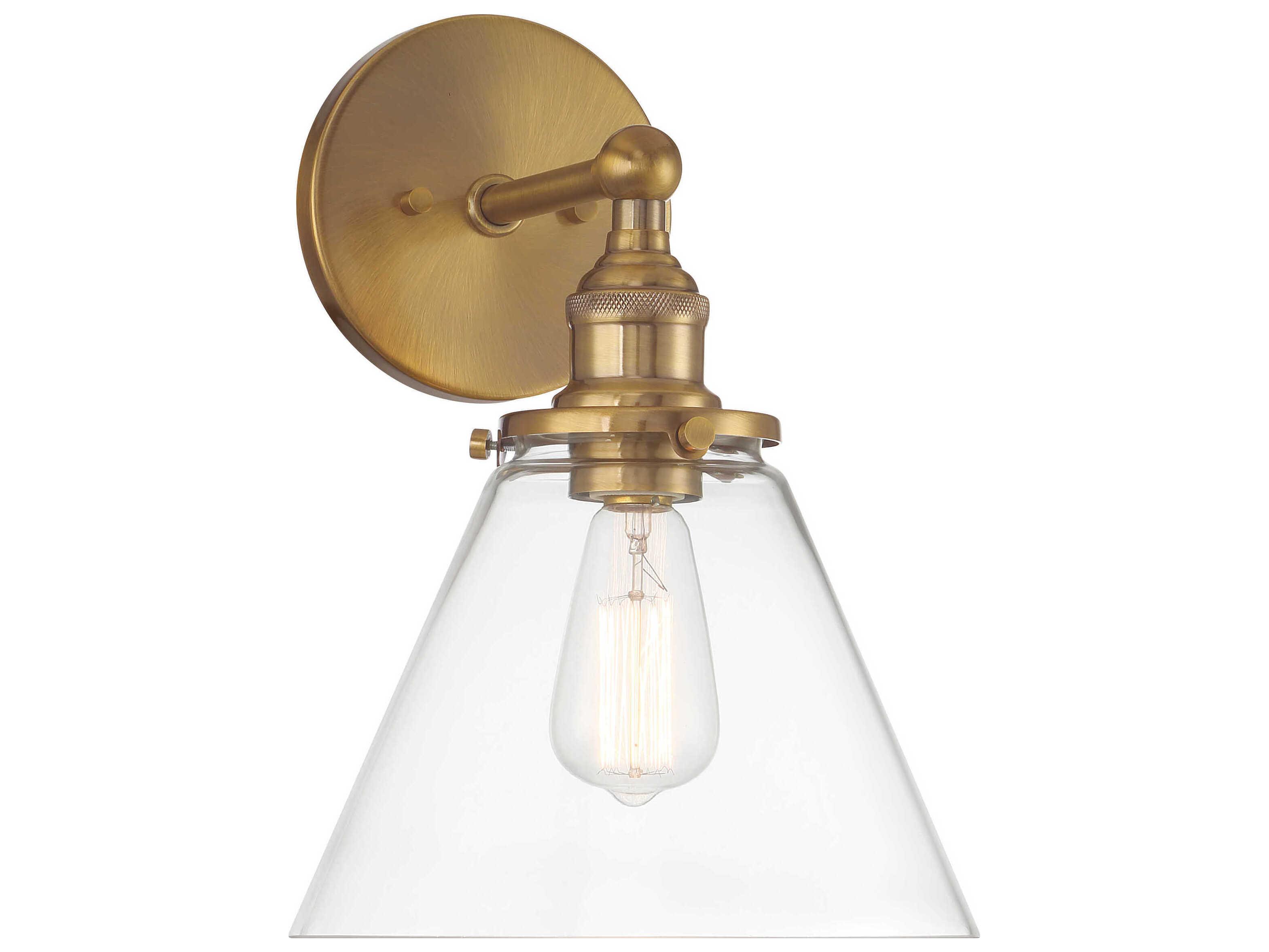 Minka Lavery Barwell 1-Light Oxidized Aged Brass Wall Sconce