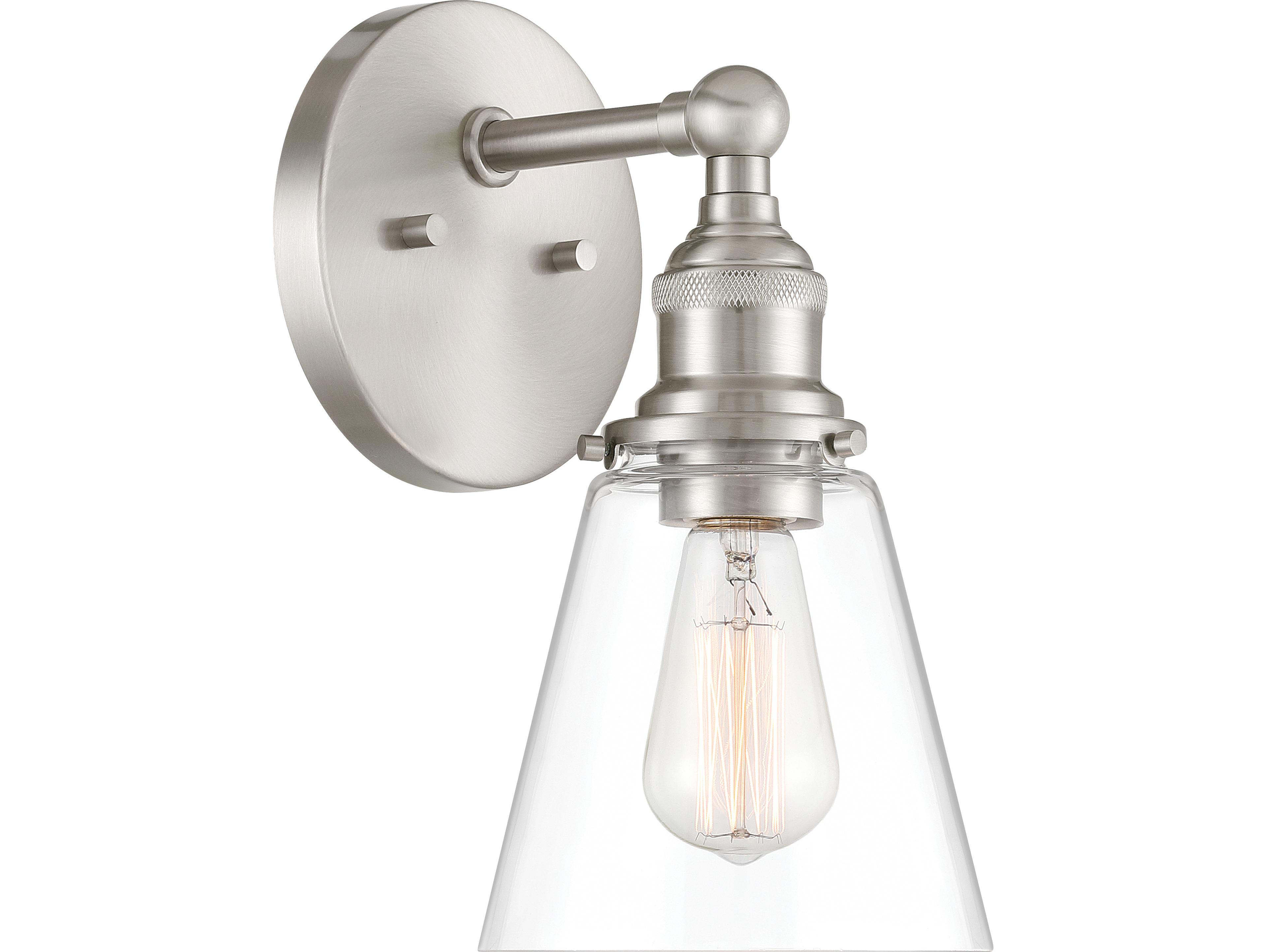 Minka Lavery Barwell 1-Light Brushed Nickel Wall Sconce