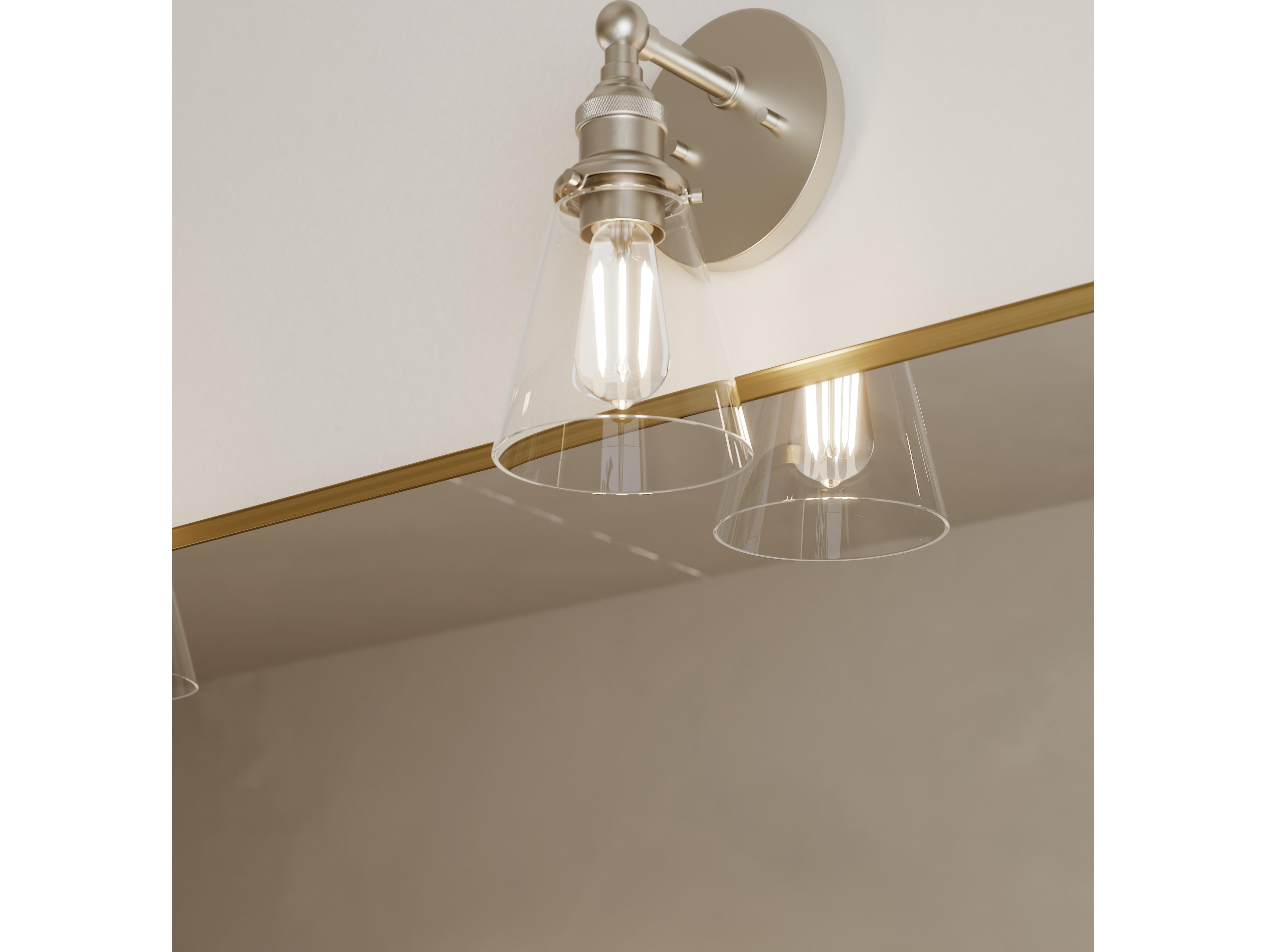 Minka Lavery Barwell 1-Light Brushed Nickel Wall Sconce