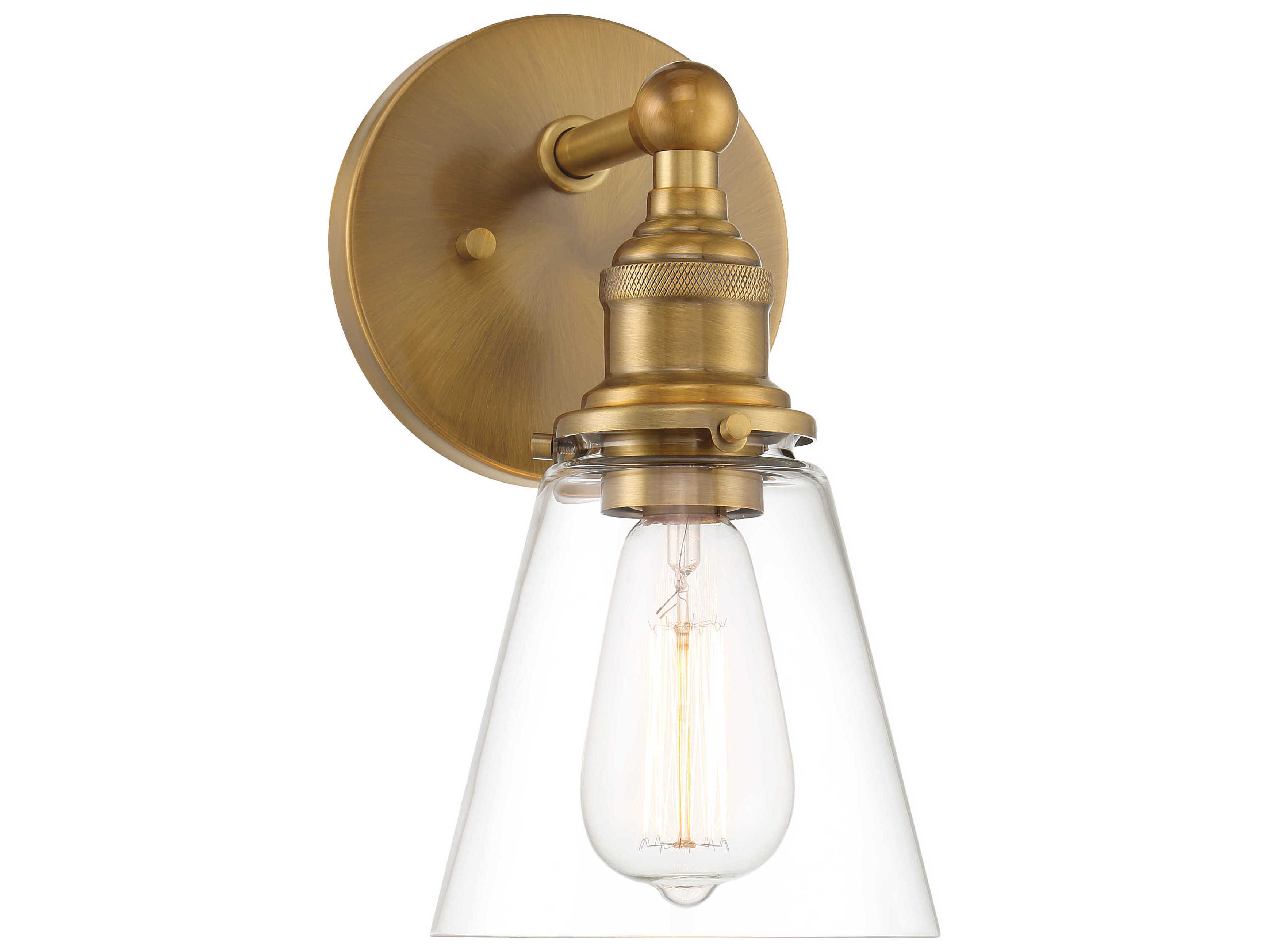 Minka Lavery Barwell 1-Light Oxidized Aged Brass Wall Sconce