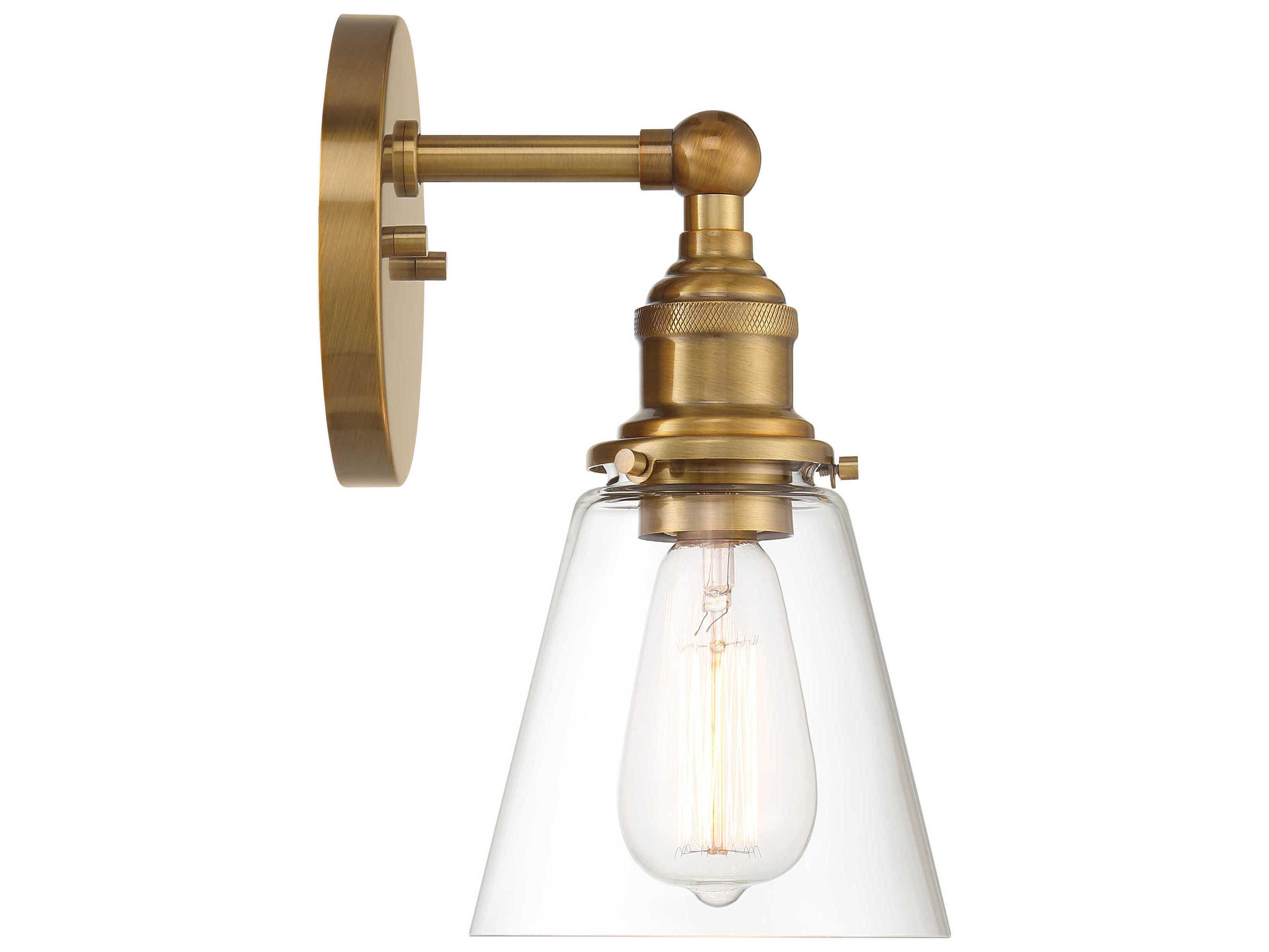 Minka Lavery Barwell 1-Light Oxidized Aged Brass Wall Sconce