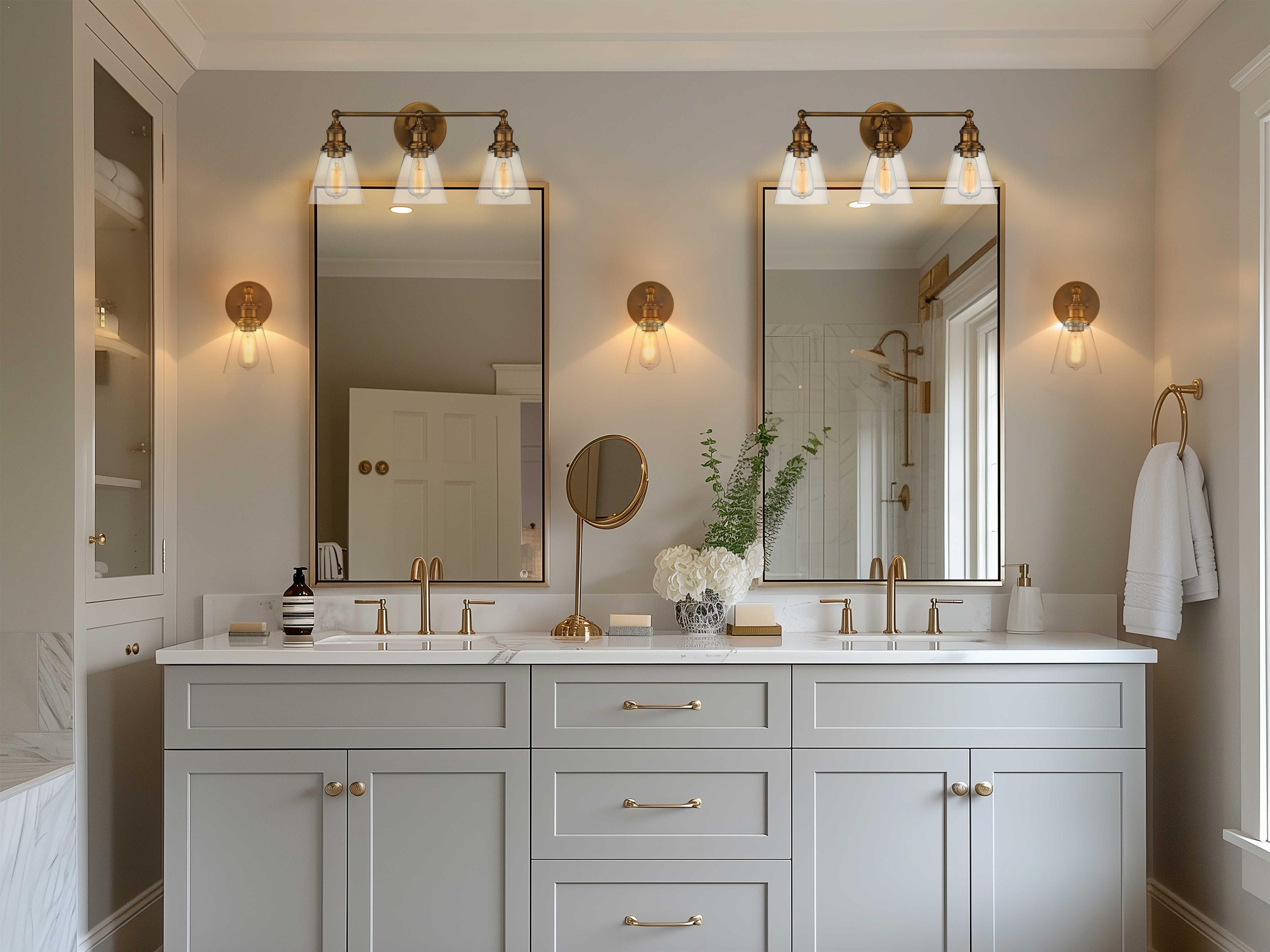 Minka Lavery Barwell 1-Light Oxidized Aged Brass Wall Sconce