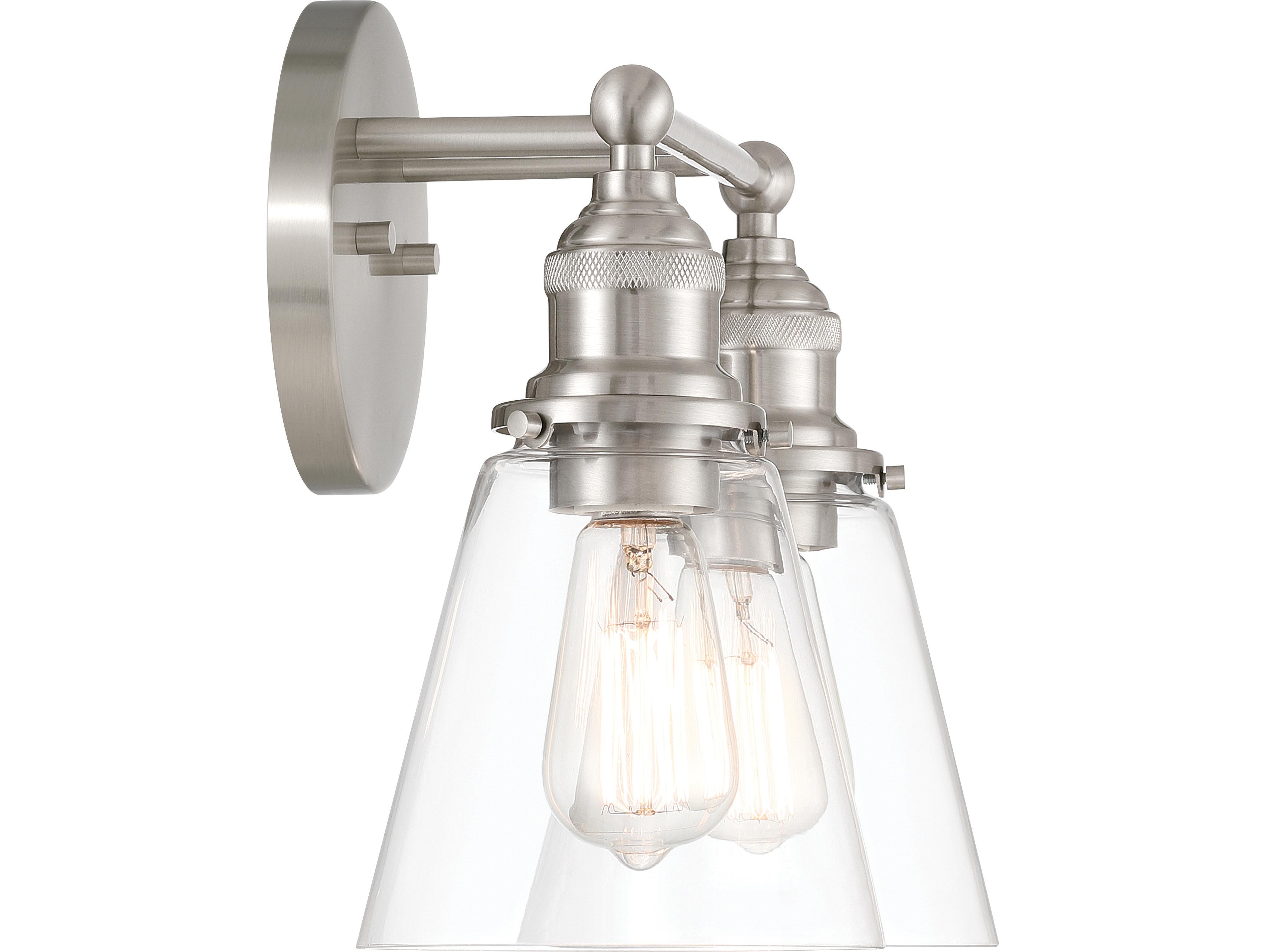 Minka Lavery Barwell 2-Light Brushed Nickel Vanity Light