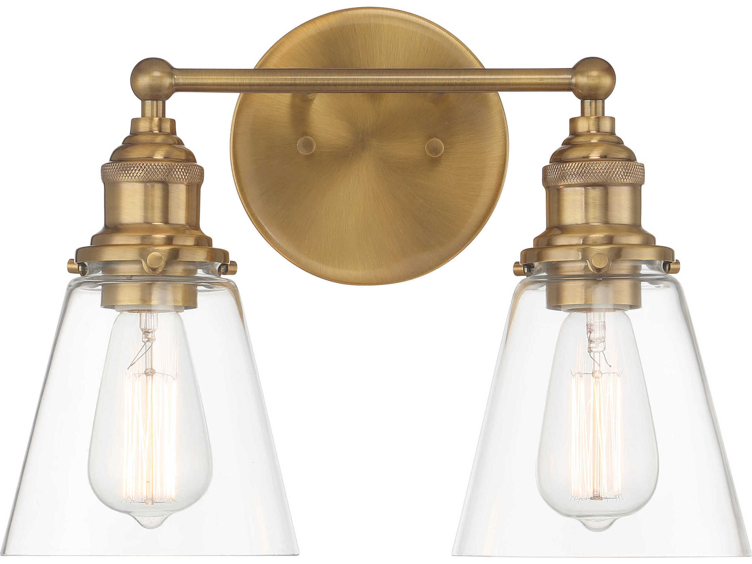 Minka Lavery Barwell 2-Light Oxidized Aged Brass Vanity Light