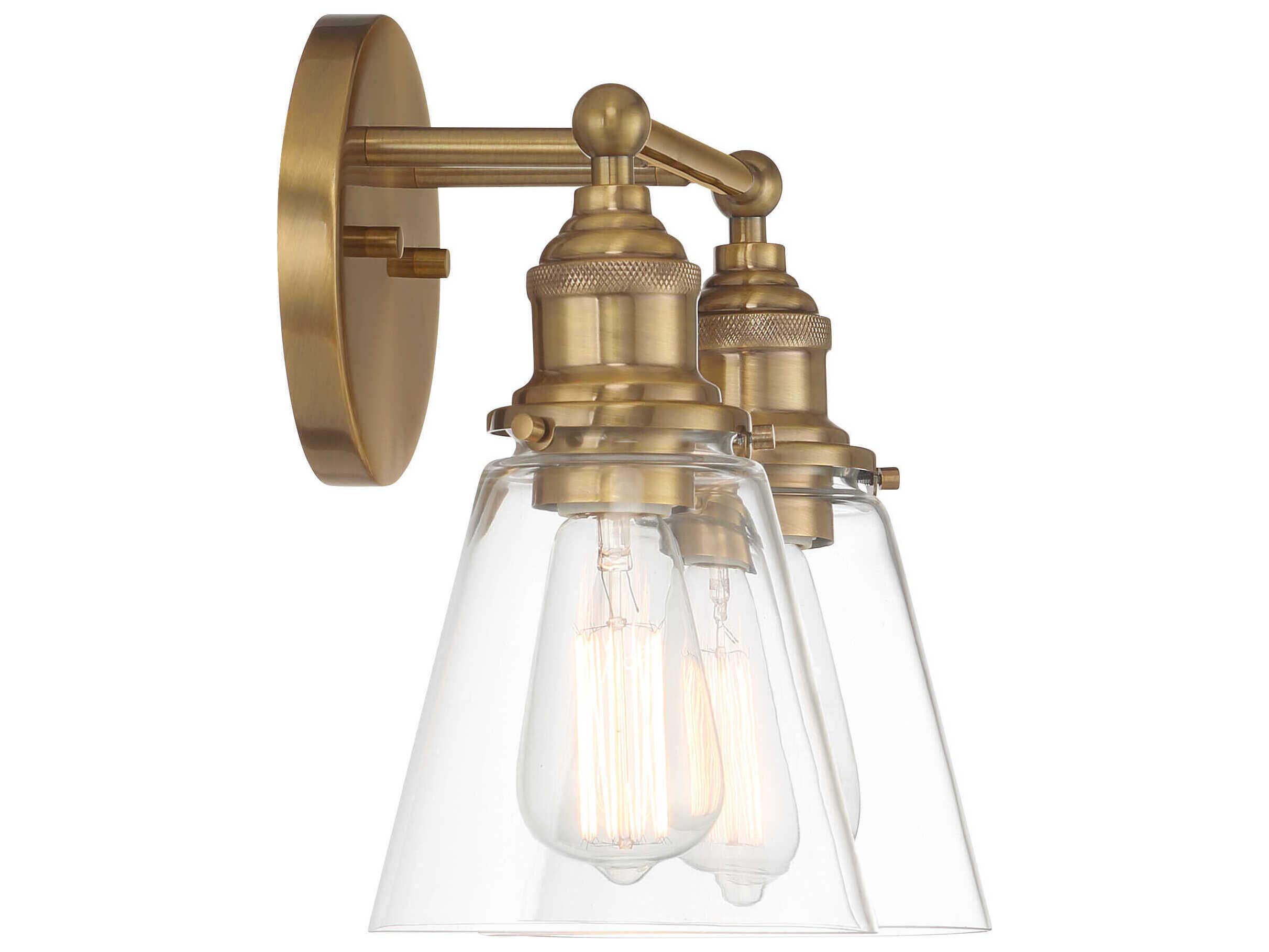 Minka Lavery Barwell 2-Light Oxidized Aged Brass Vanity Light