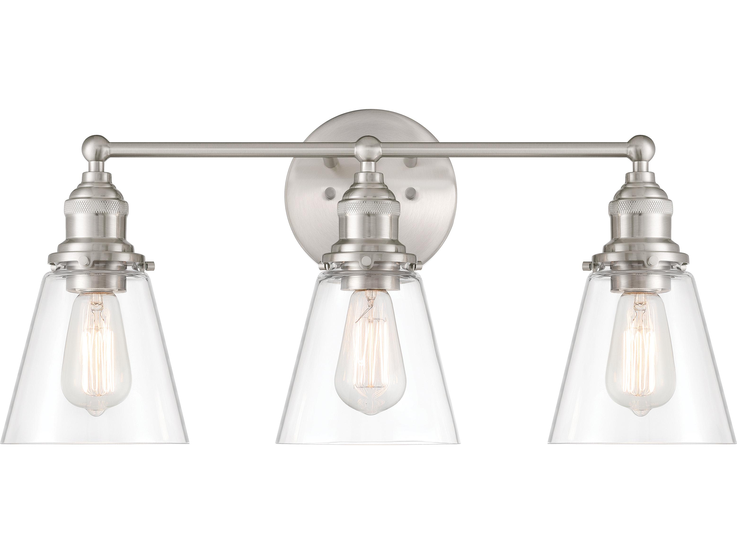 Minka Lavery Barwell 3-Light Brushed Nickel Vanity Light