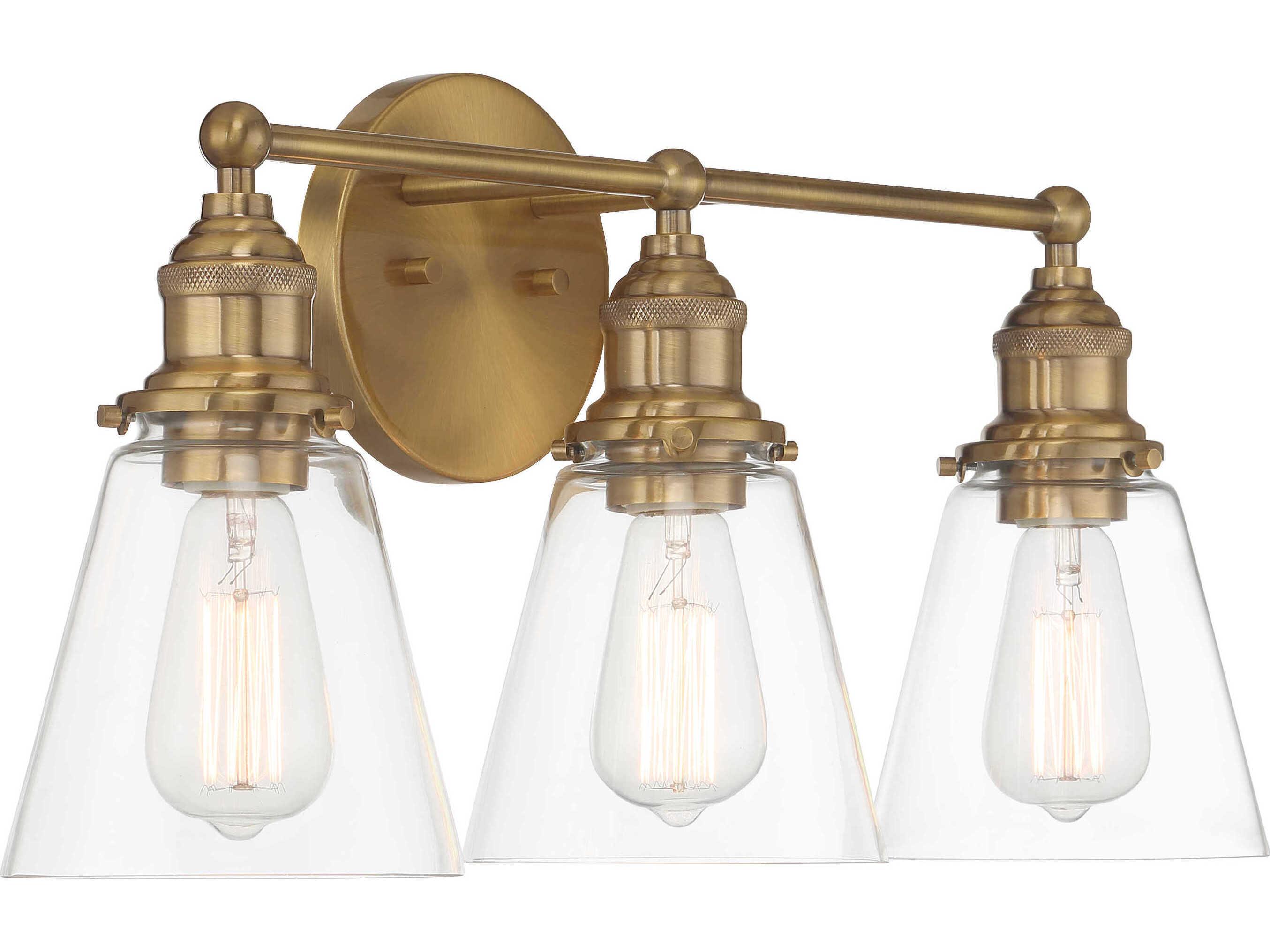 Minka Lavery Barwell 3-Light Oxidized Aged Brass Vanity Light